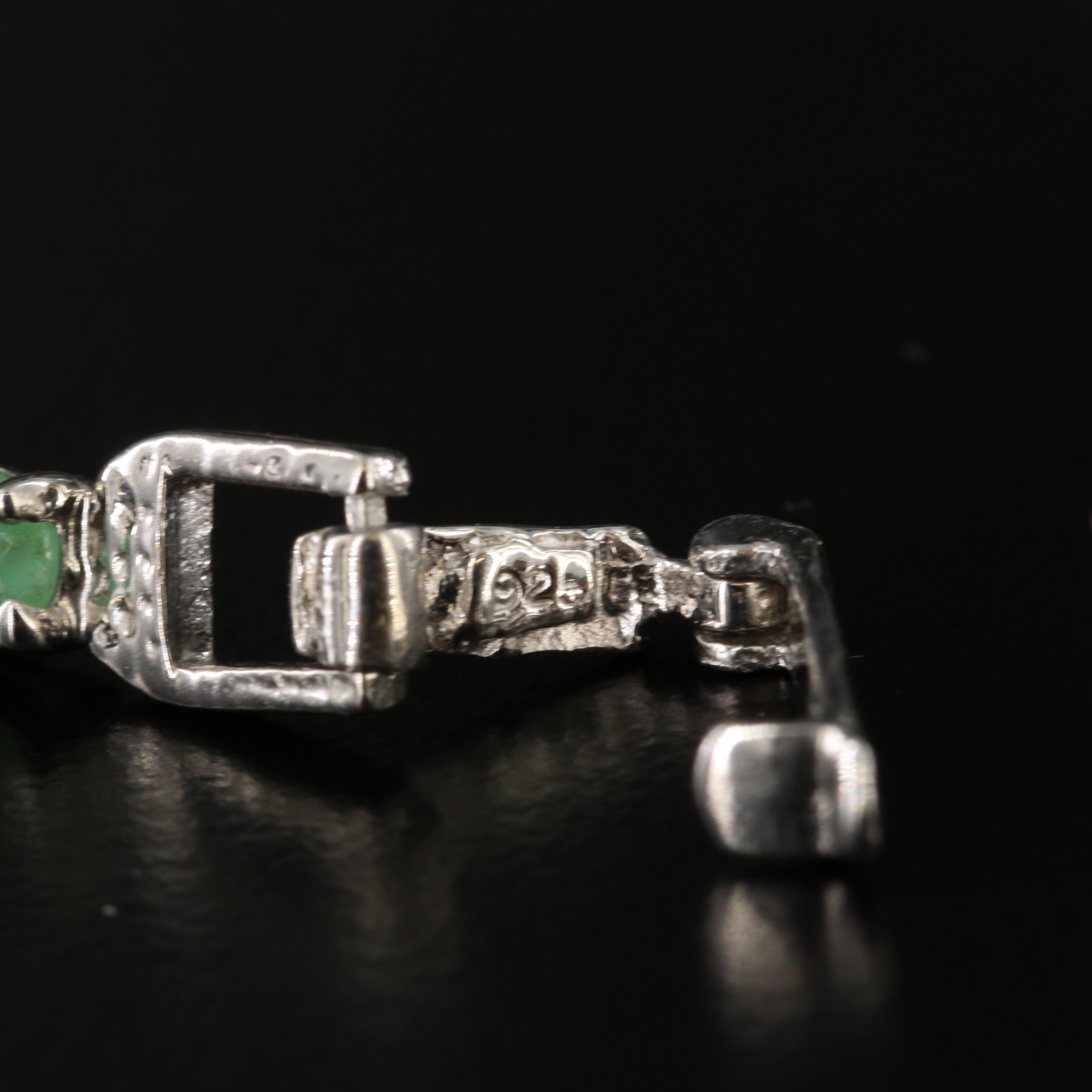 Sterling Emerald Bracelet