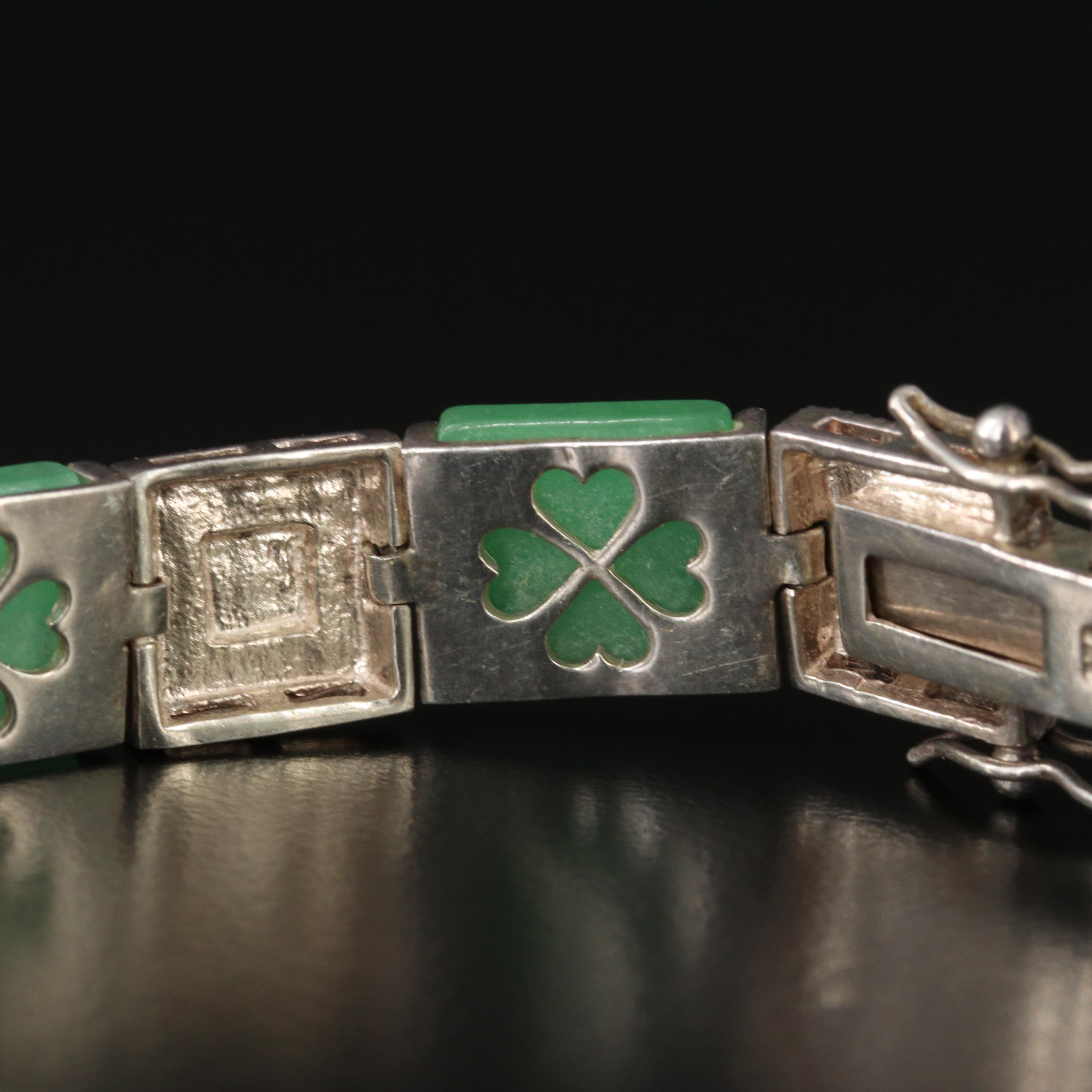 Sterling Quartzite and Marcasite Bracelet