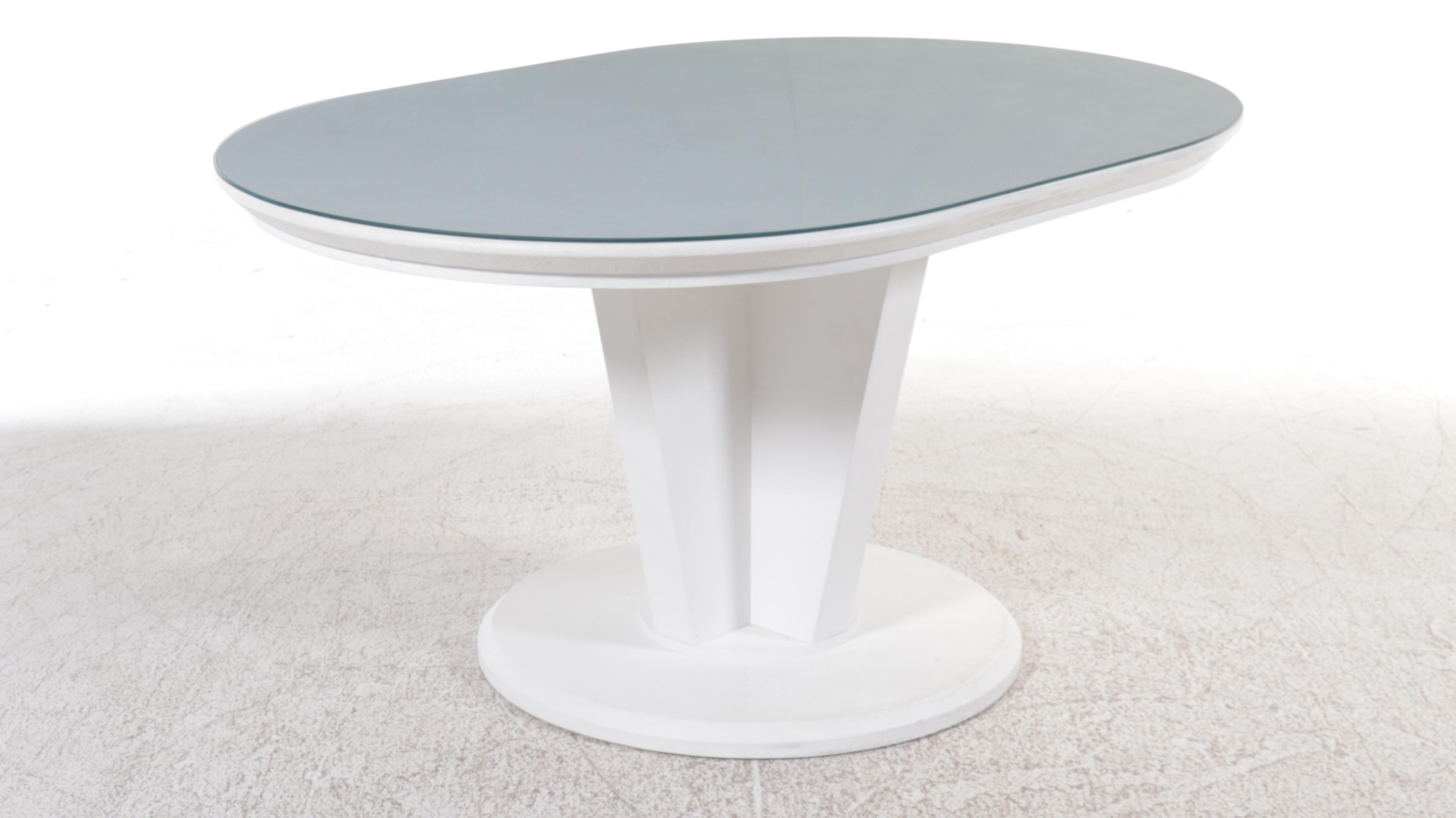 Set of Six Design Institute America Modern Side Chairs with Dining Table