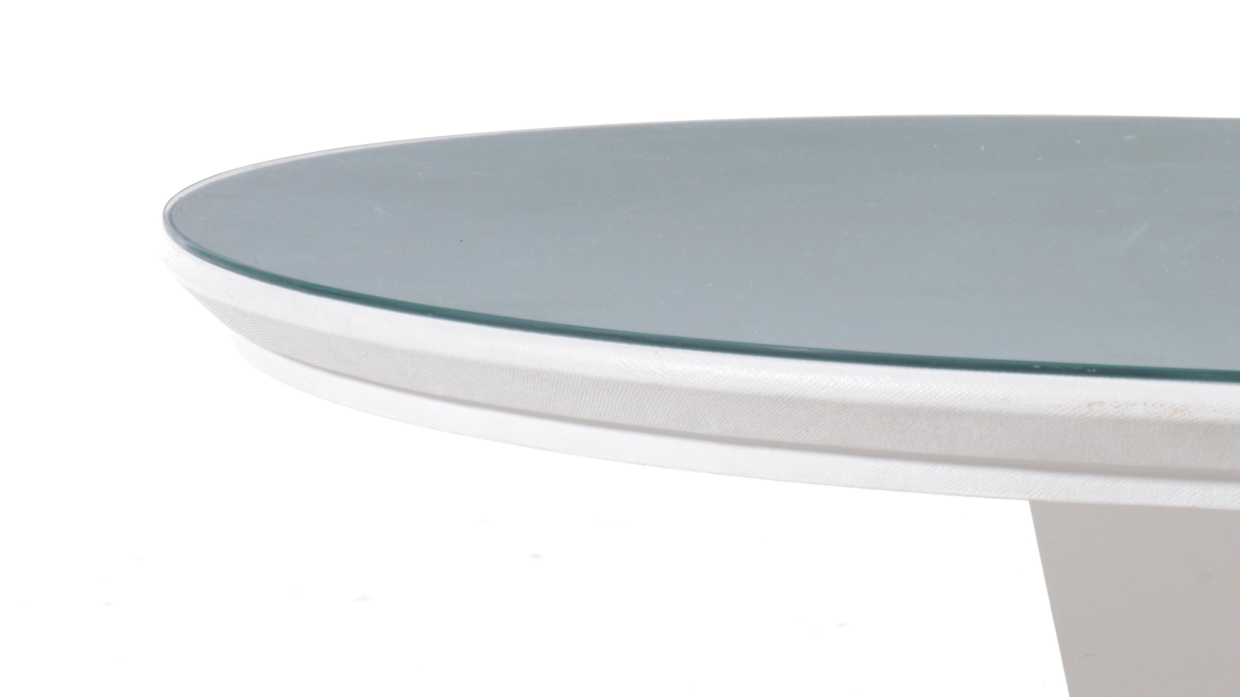 Set of Six Design Institute America Modern Side Chairs with Dining Table