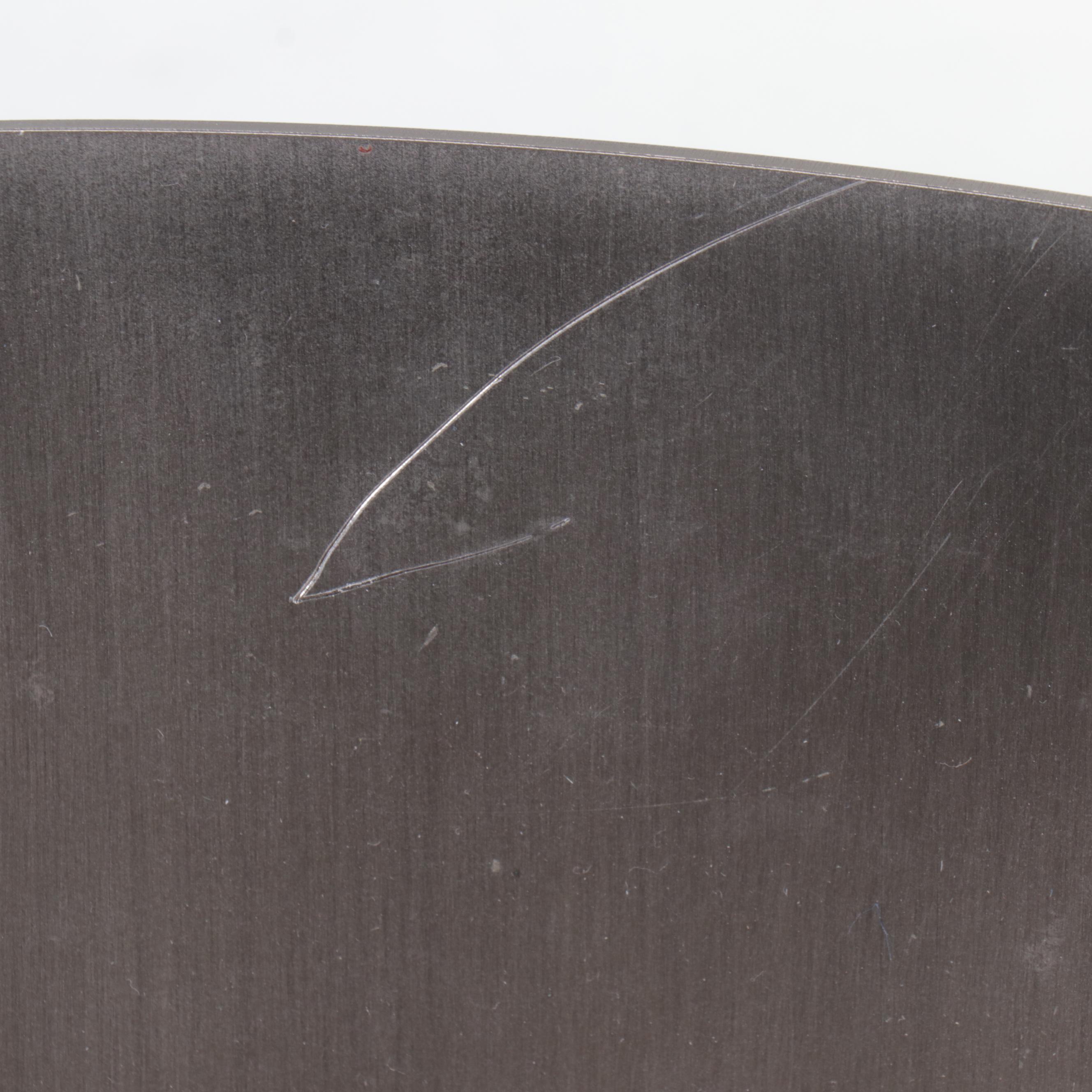 Set of Six Design Institute America Modern Side Chairs with Dining Table