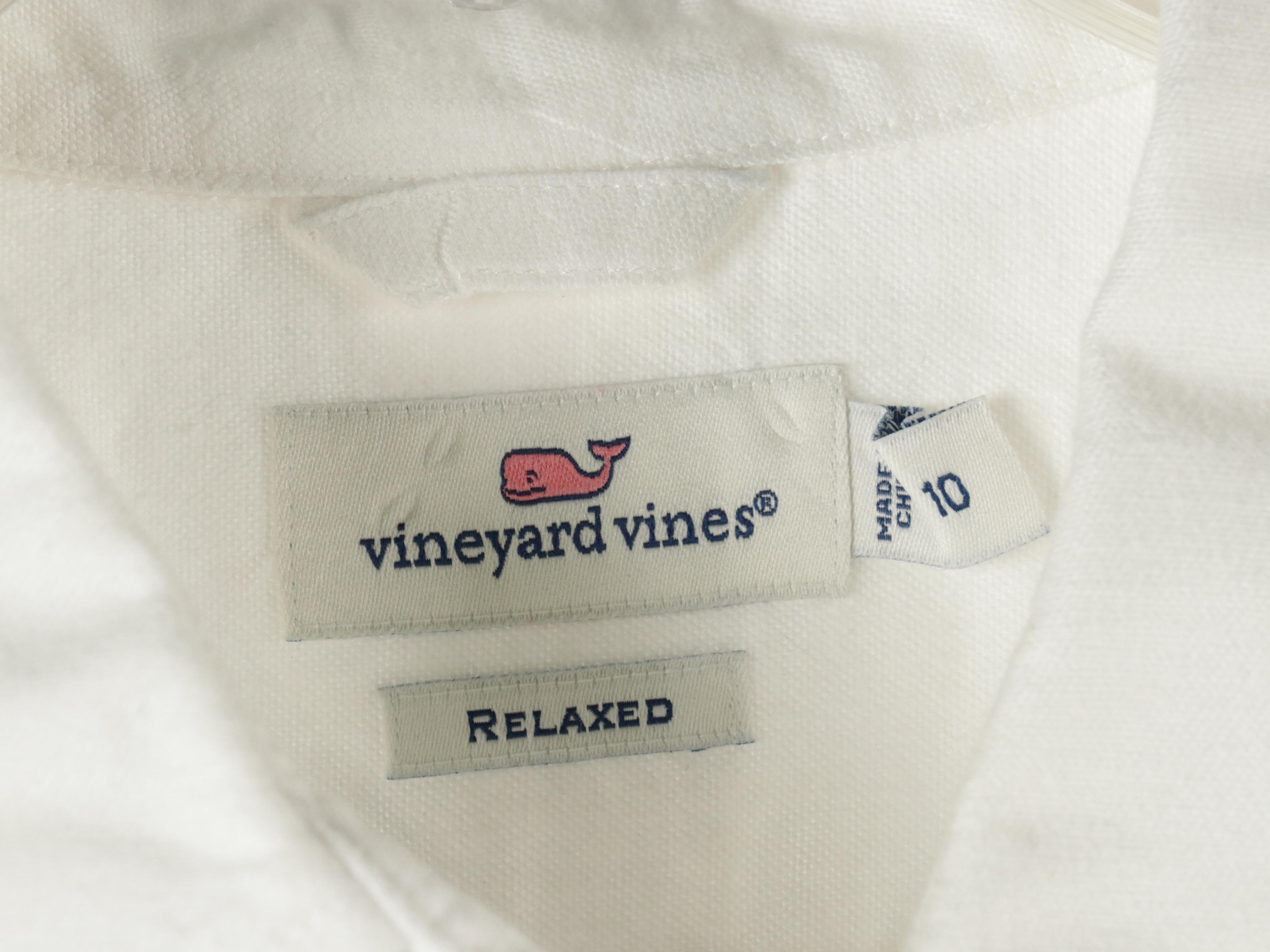 Soft Surroundings Linen and Vineyard Vines White Button-Down Shirts and Vests