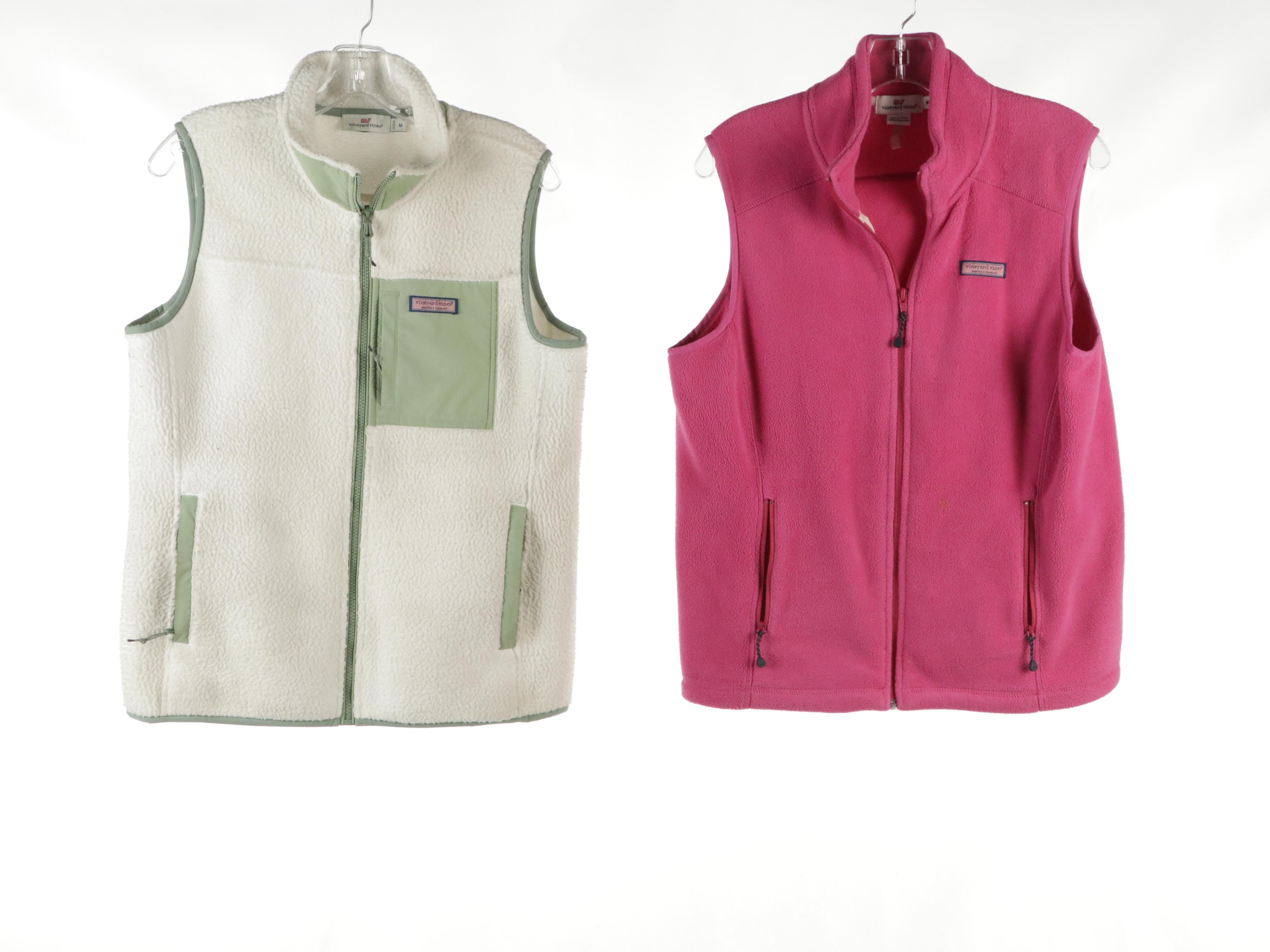 J. Jill Pink Linen Blouse, Talbots Button-Front Top, Vineyard Vines & Other Vest