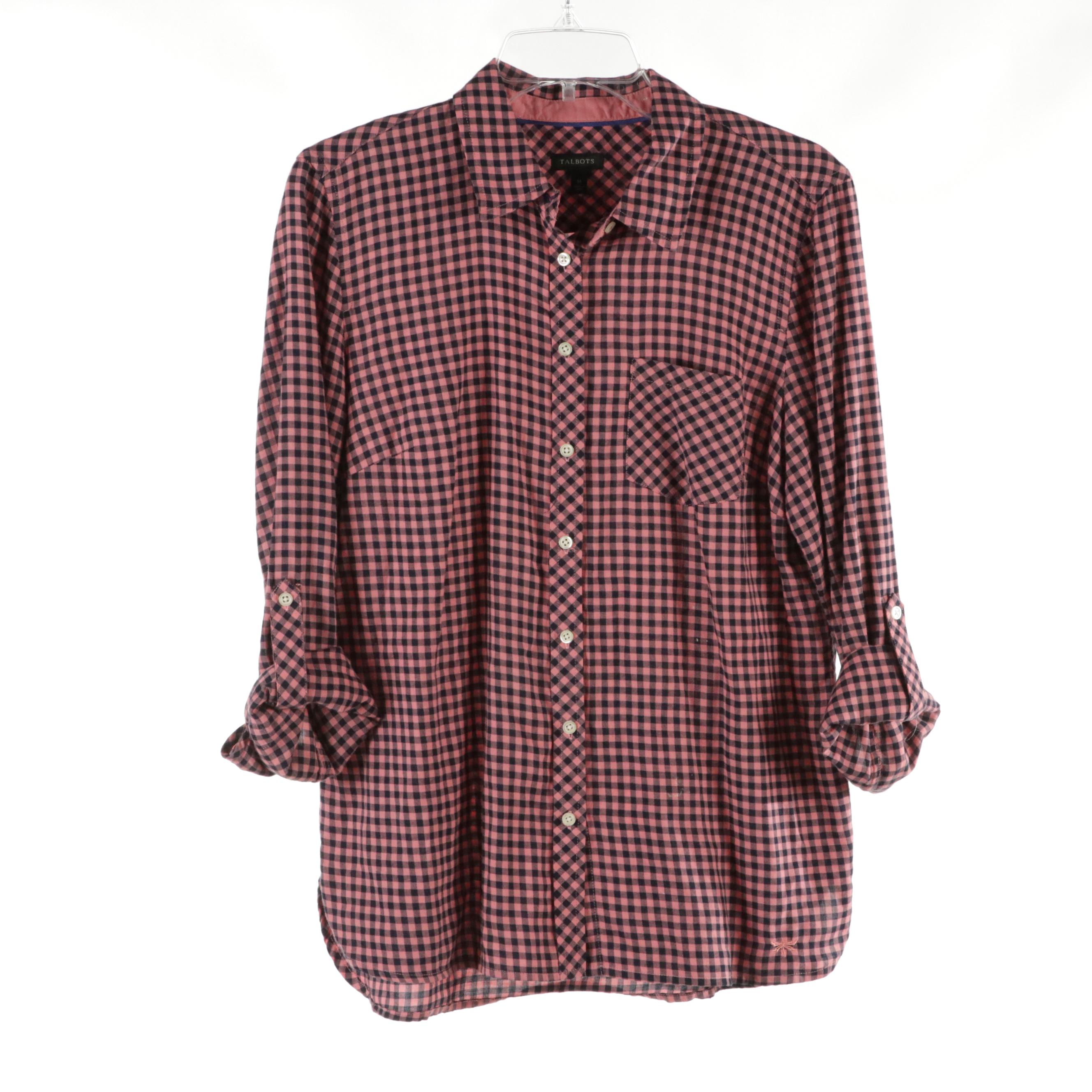 J. Jill Pink Linen Blouse, Talbots Button-Front Top, Vineyard Vines & Other Vest