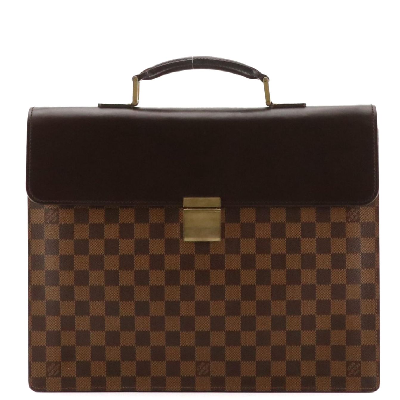 Louis Vuitton Altona PM Briefcase in Damier Ebene Canvas and Leather