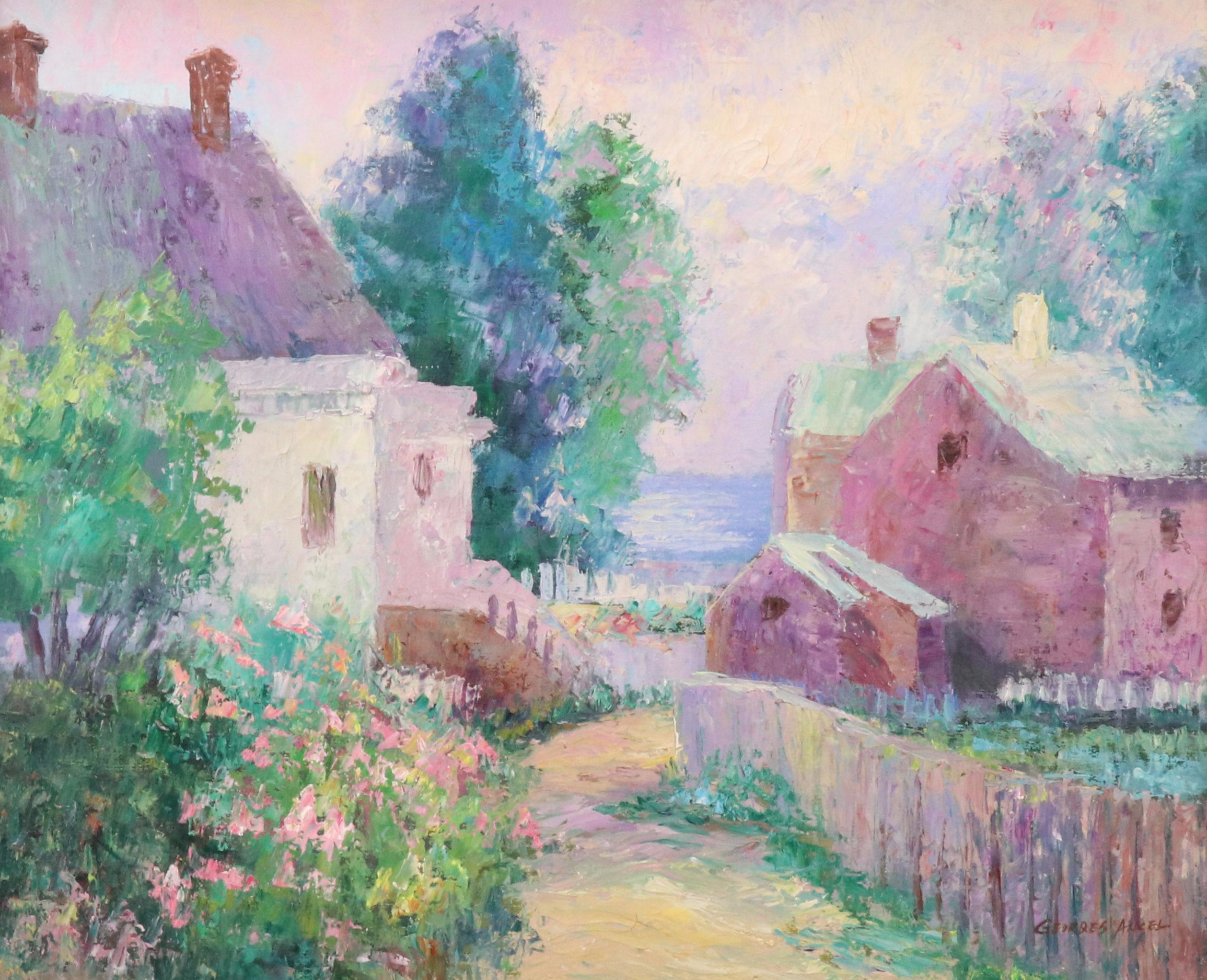 Impressionistic Countryside Oil Painting