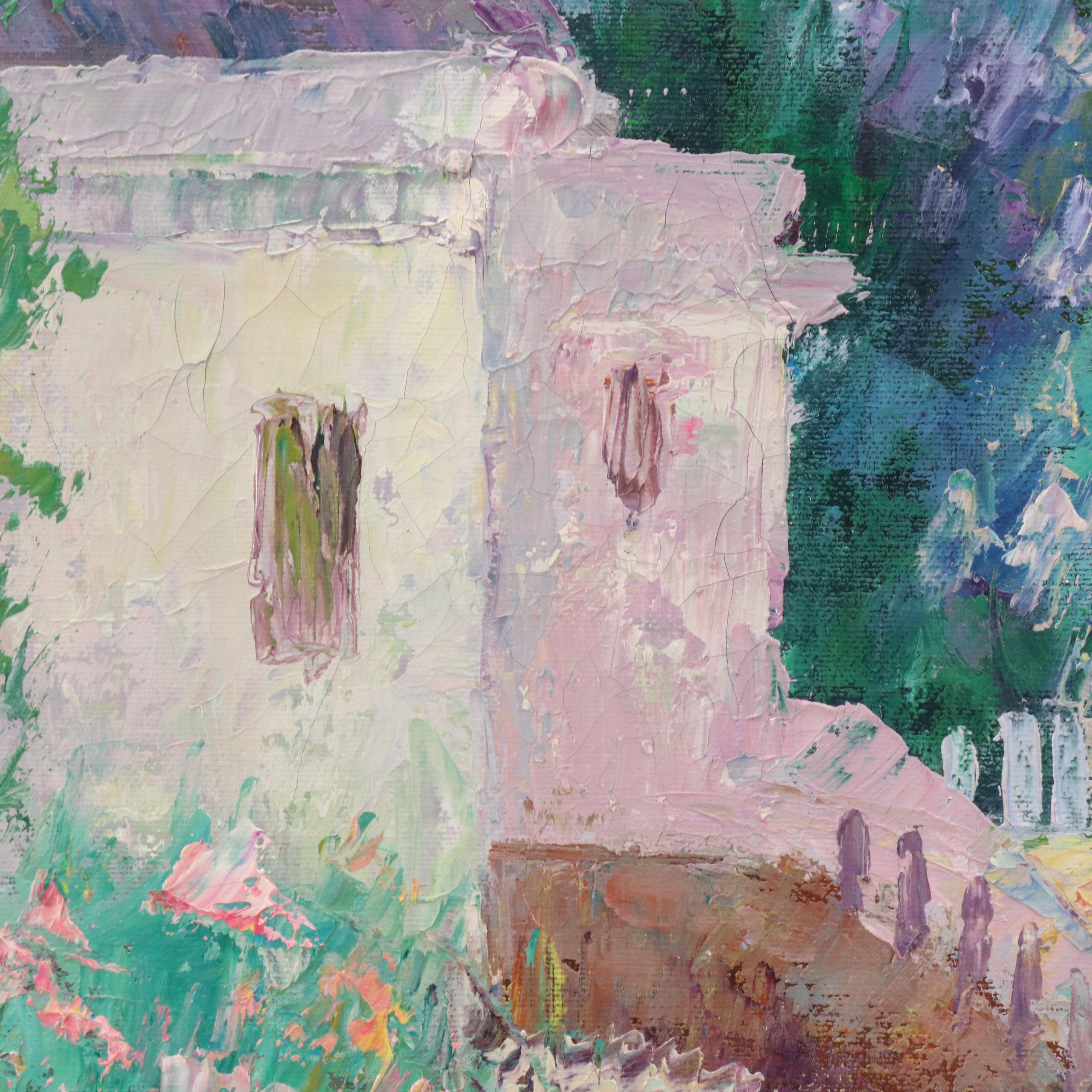 Impressionistic Countryside Oil Painting