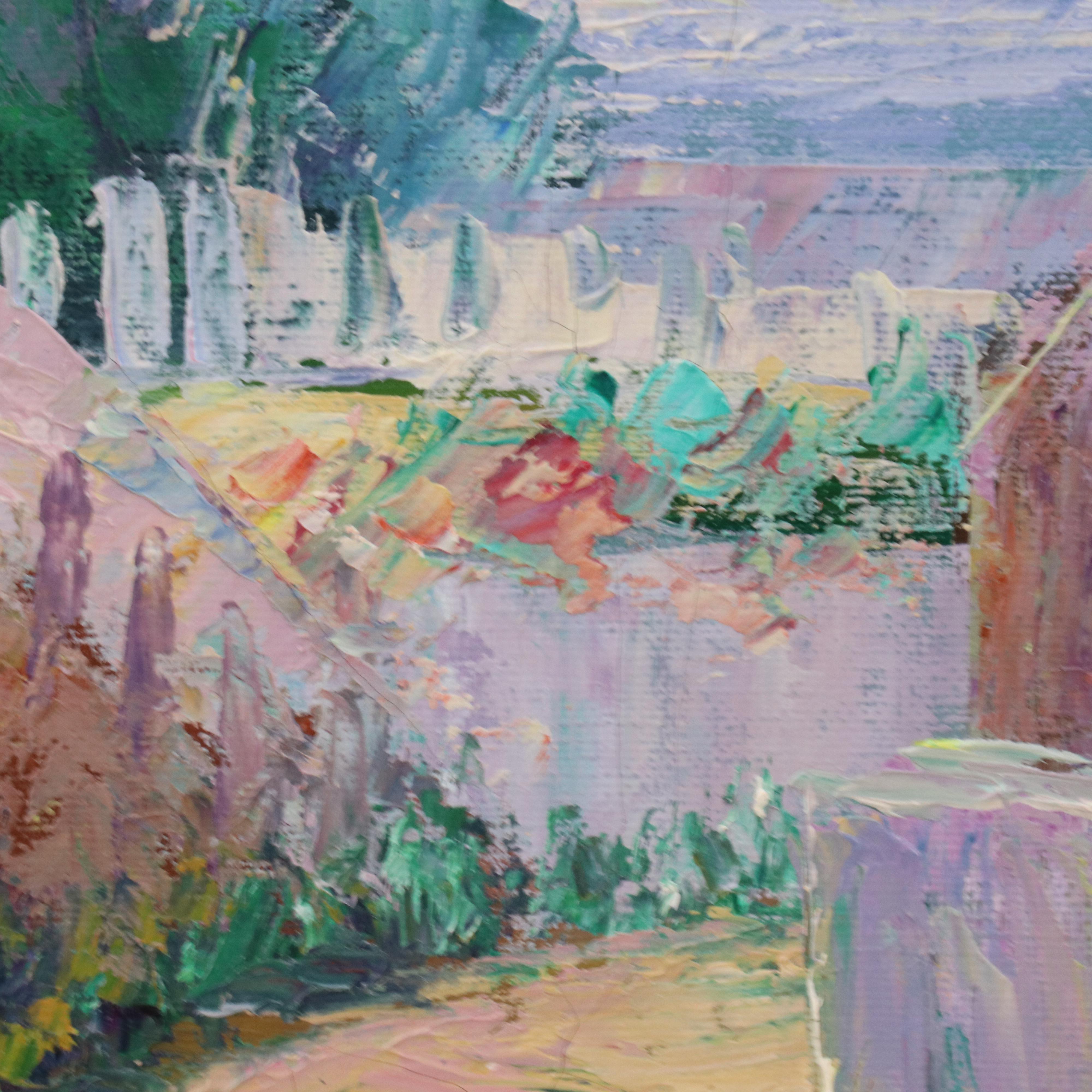 Impressionistic Countryside Oil Painting