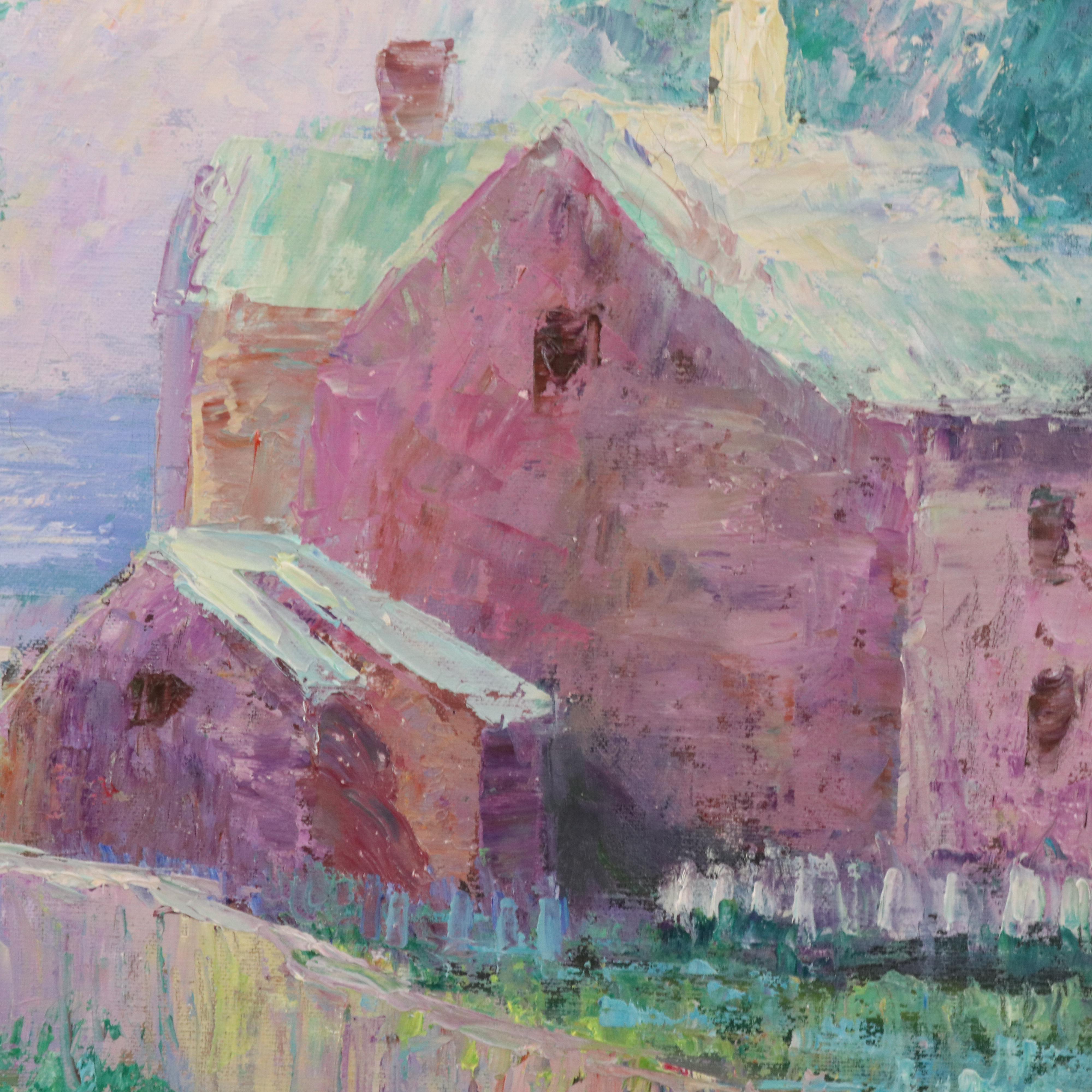 Impressionistic Countryside Oil Painting