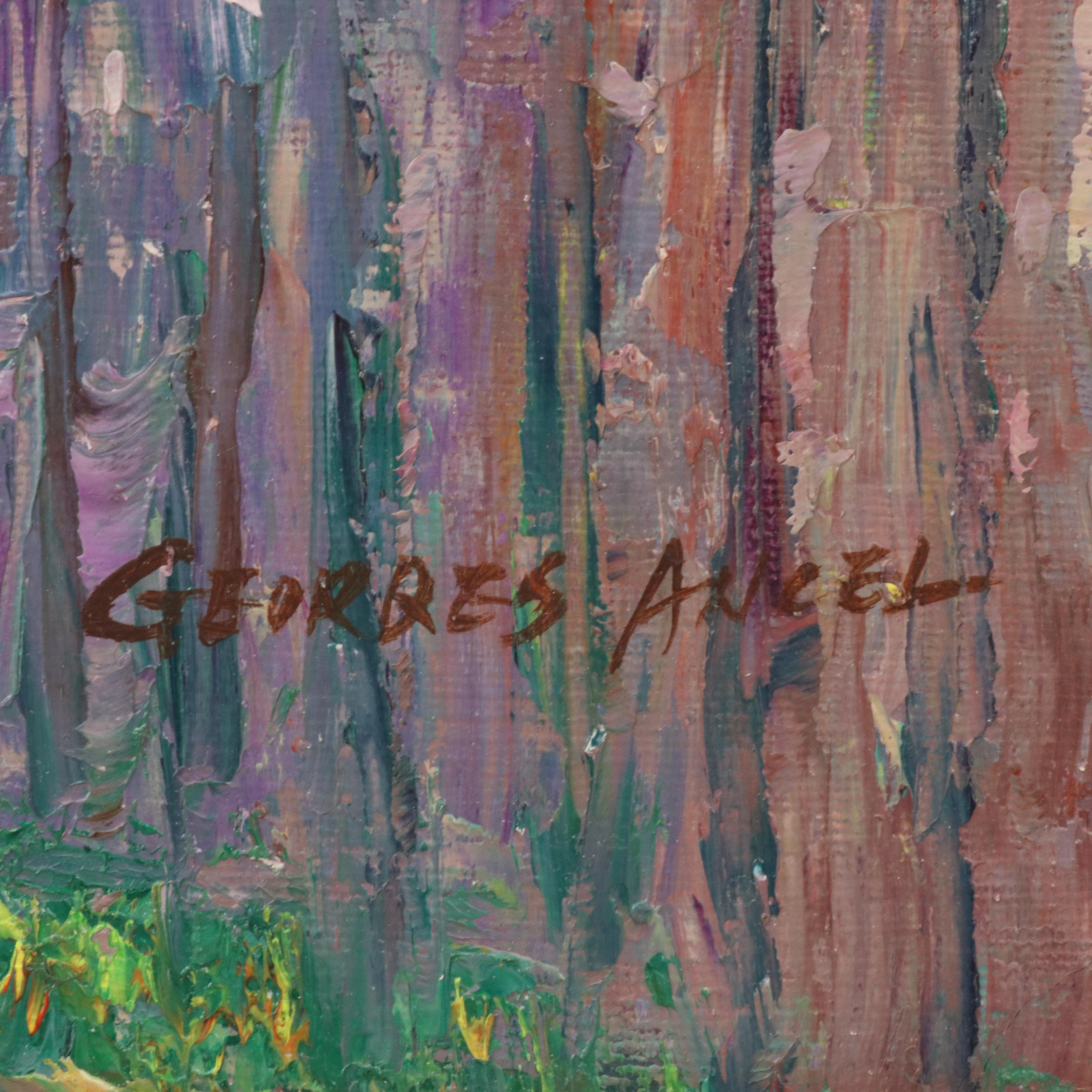 Impressionistic Countryside Oil Painting