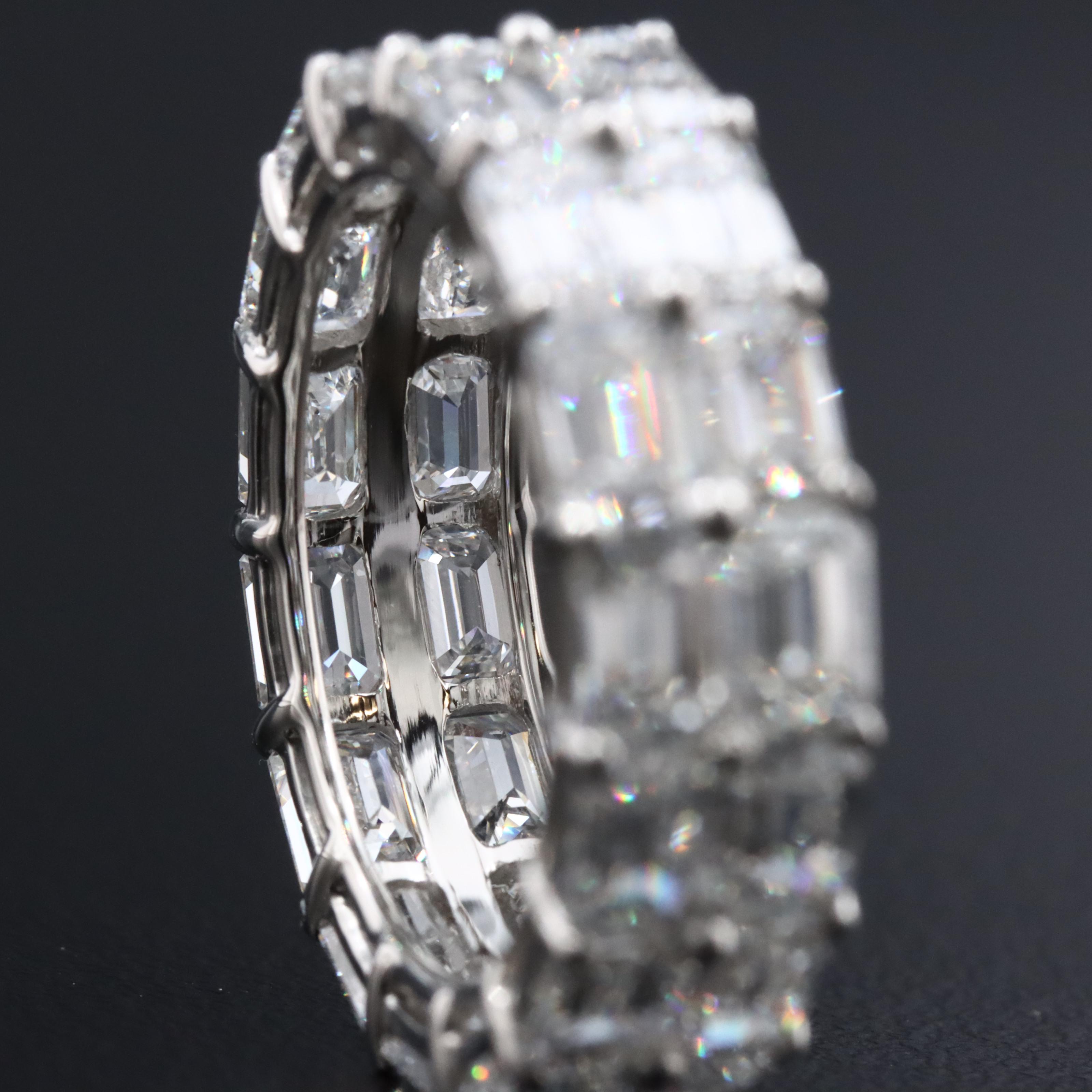 Platinum 7.39 CTW Lab Grown Diamond Eternity Band