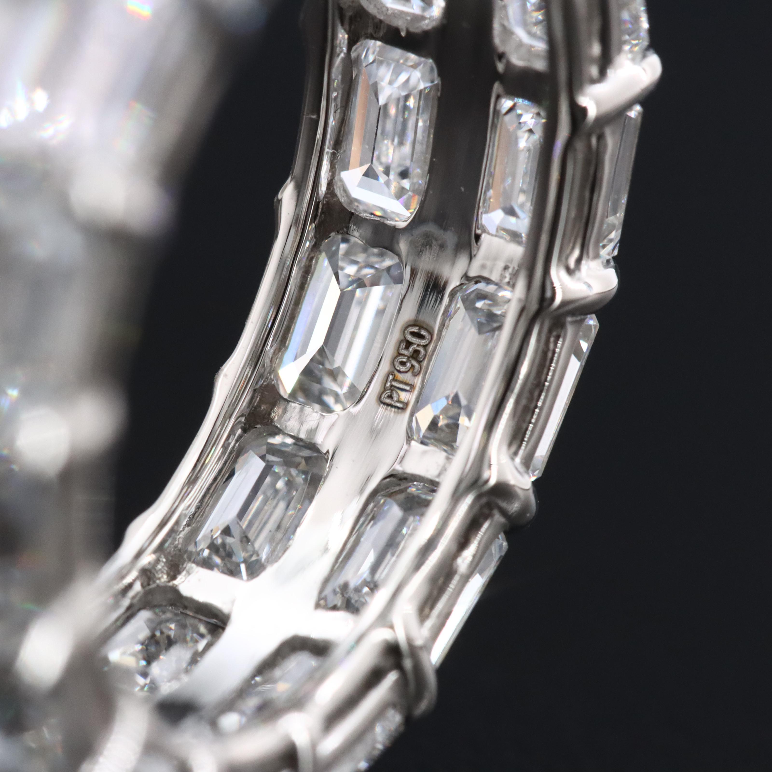 Platinum 7.39 CTW Lab Grown Diamond Eternity Band