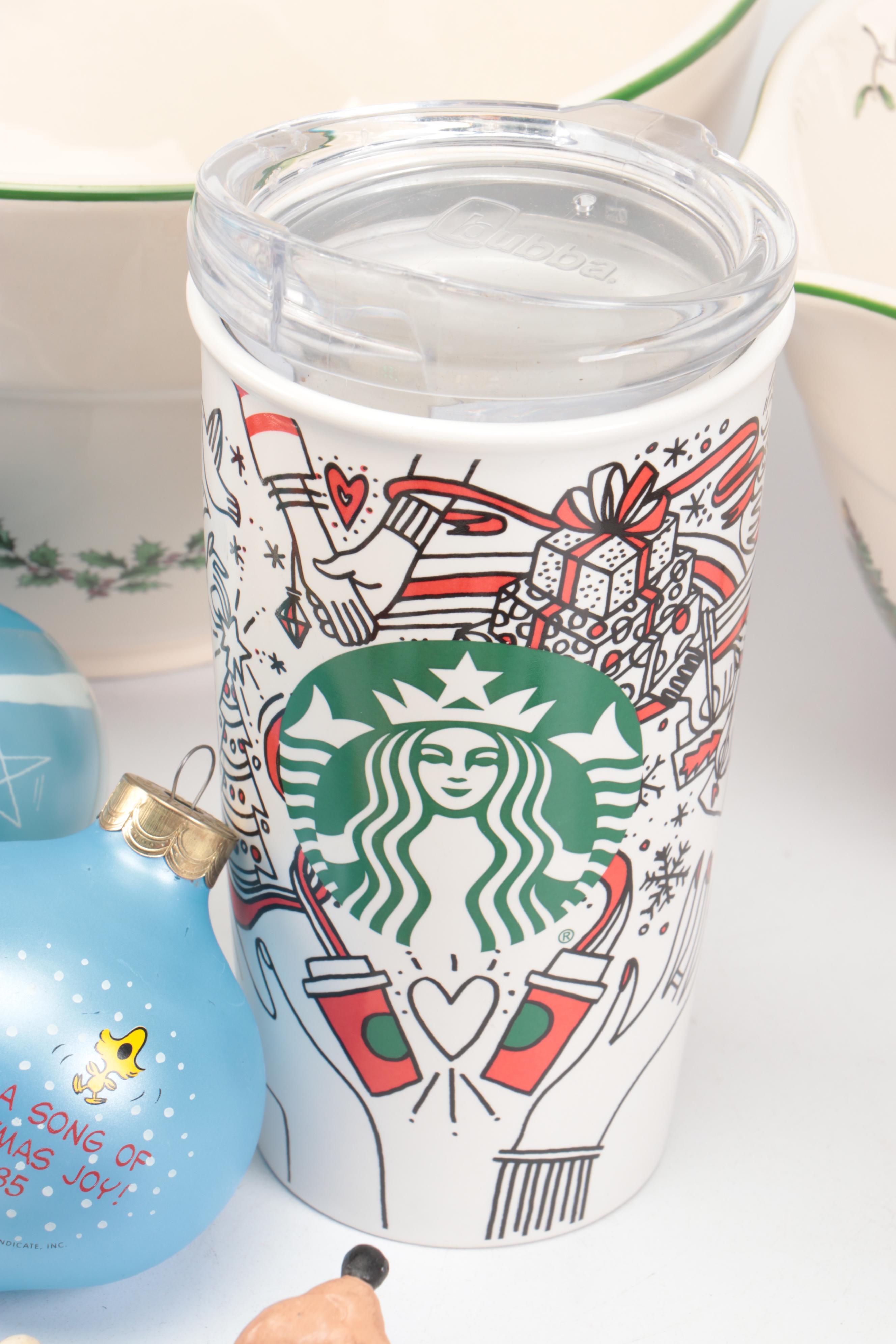 Spode "Christmas Tree" Porcelain Bowls, Waterford Glass Ornament, and More Décor