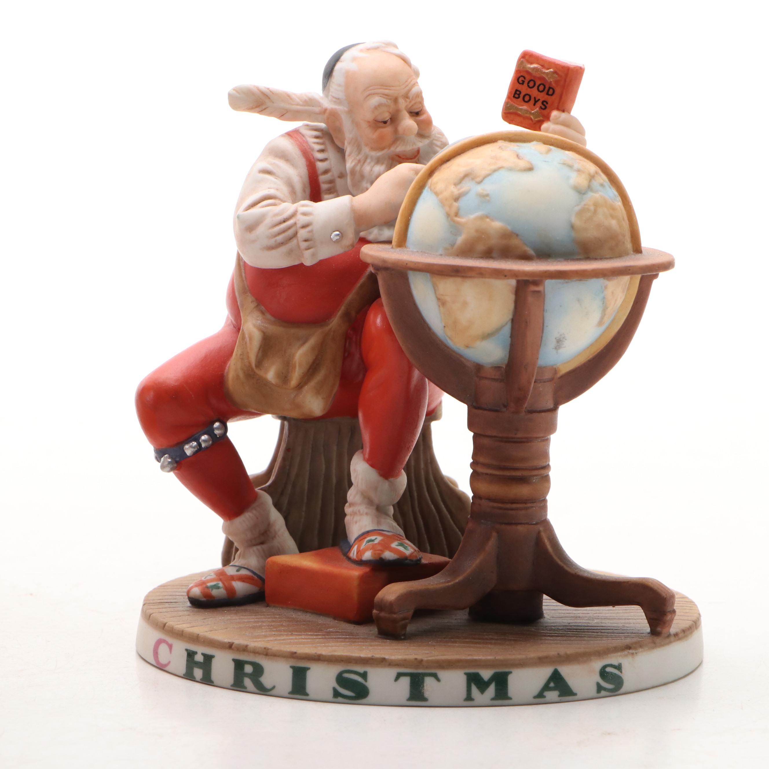 Erzgebirgische Volkskunst Christmas Tree Pyramid with Goebel Figurine