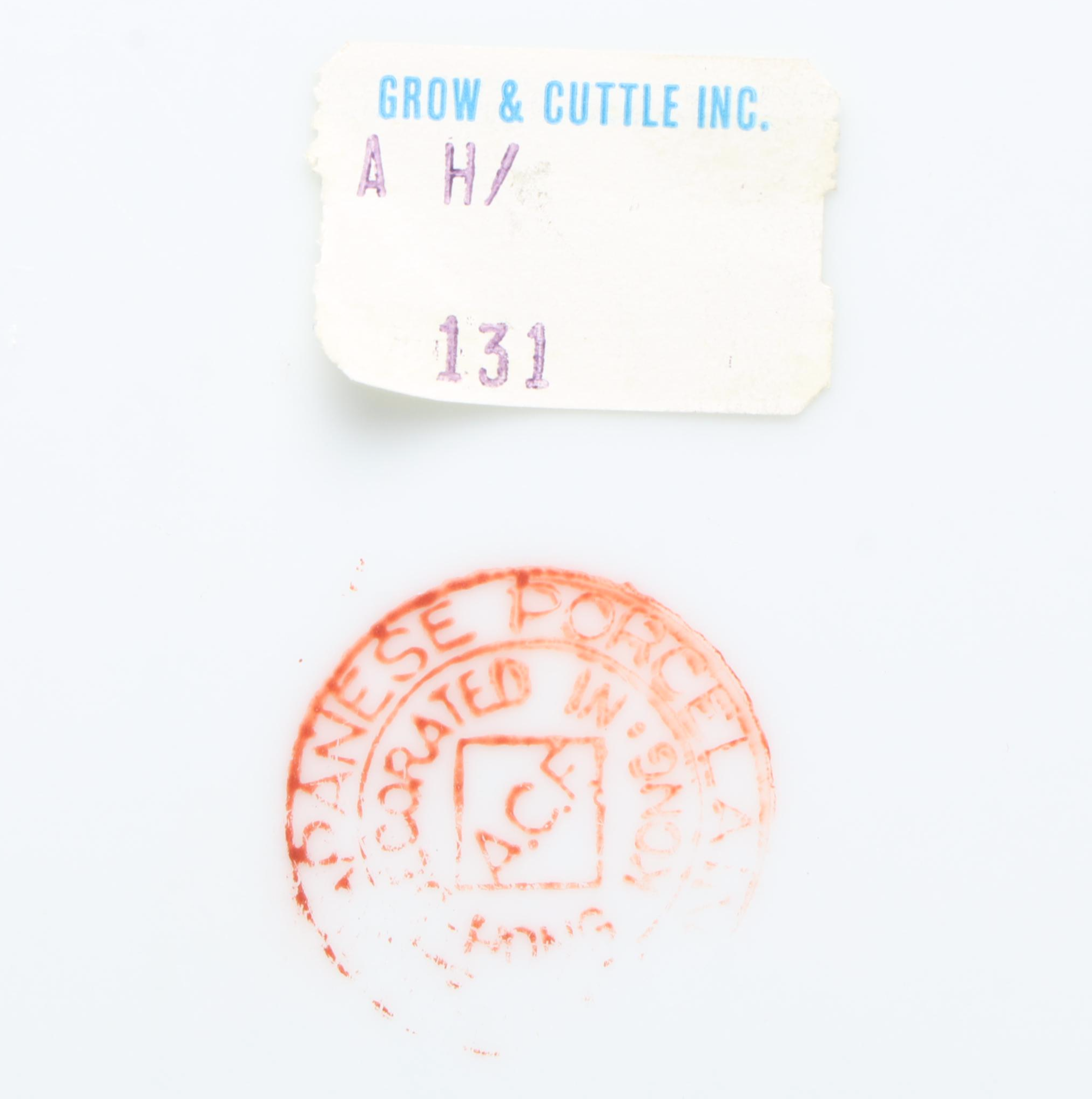 Chinese Enamel Covered Dish with Other Porcelain Décor