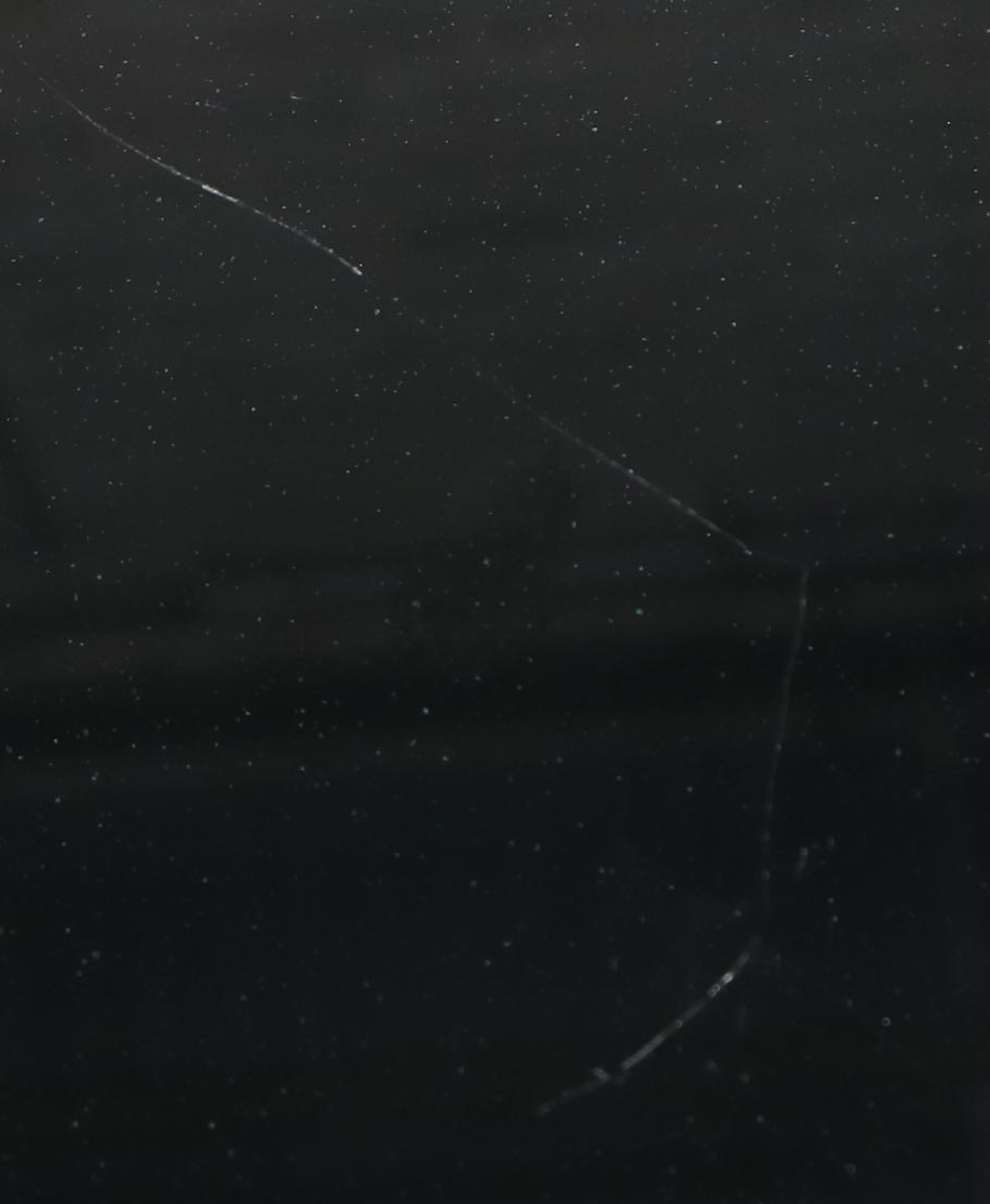 Modernist Style Black Glass and Metal Console Table