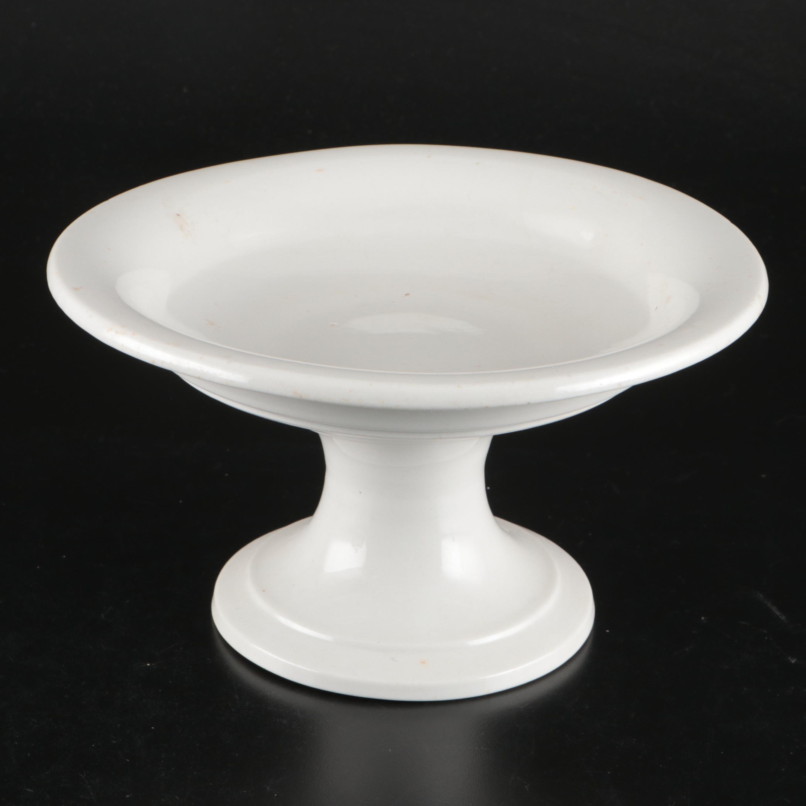 Tulip Glass Vases with Milk Glass Cake Stand and Bowl with Other Glassware