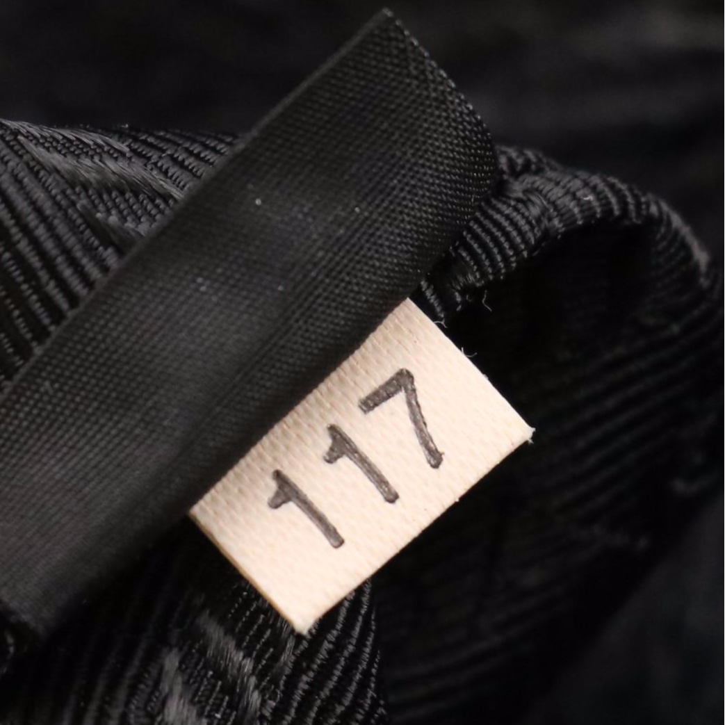 Prada Hinge Framed Two-Way Bag in Black Distressed Vitello Calfskin Leather