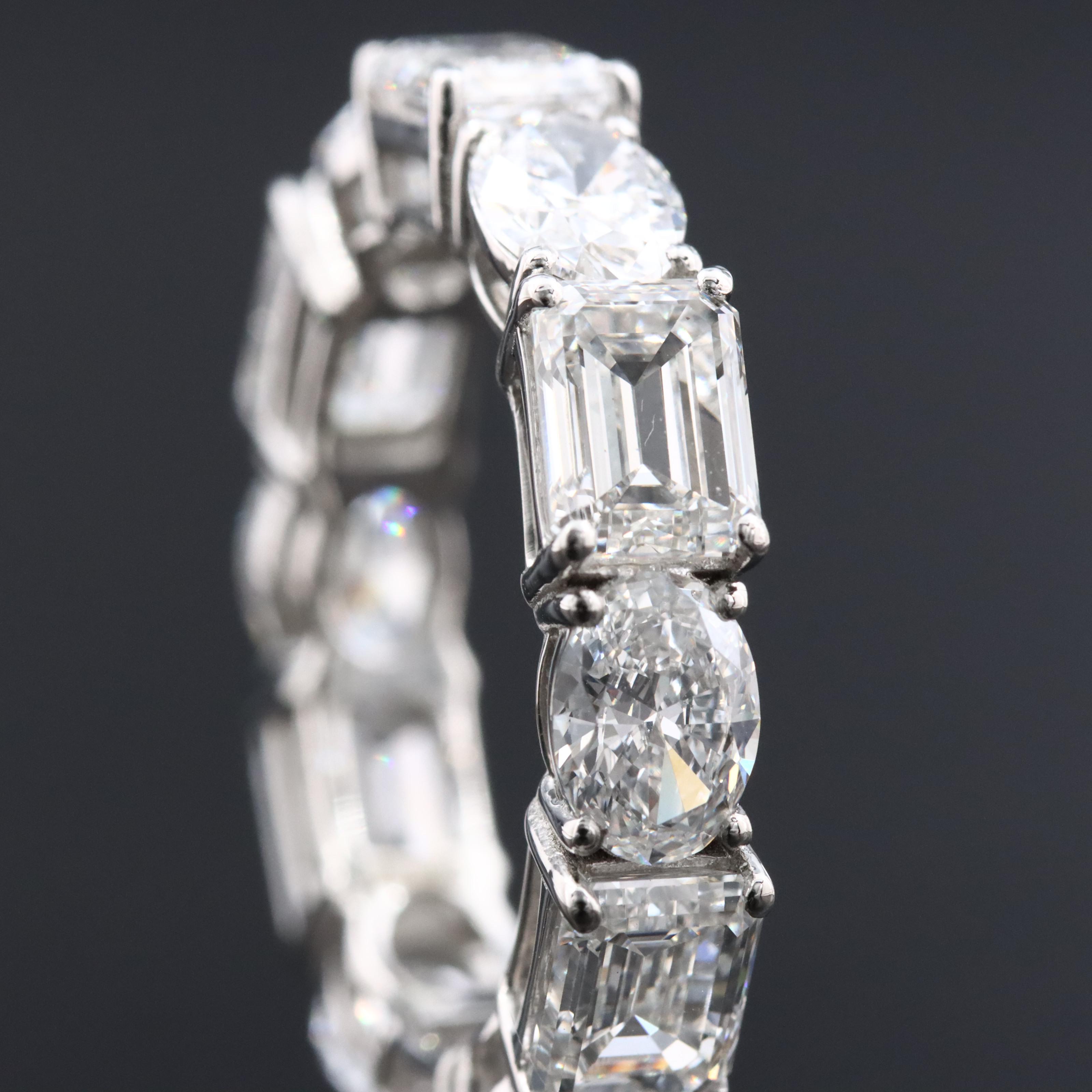 Platinum 7.48 CTW Lab Grown Diamond Eternity Band
