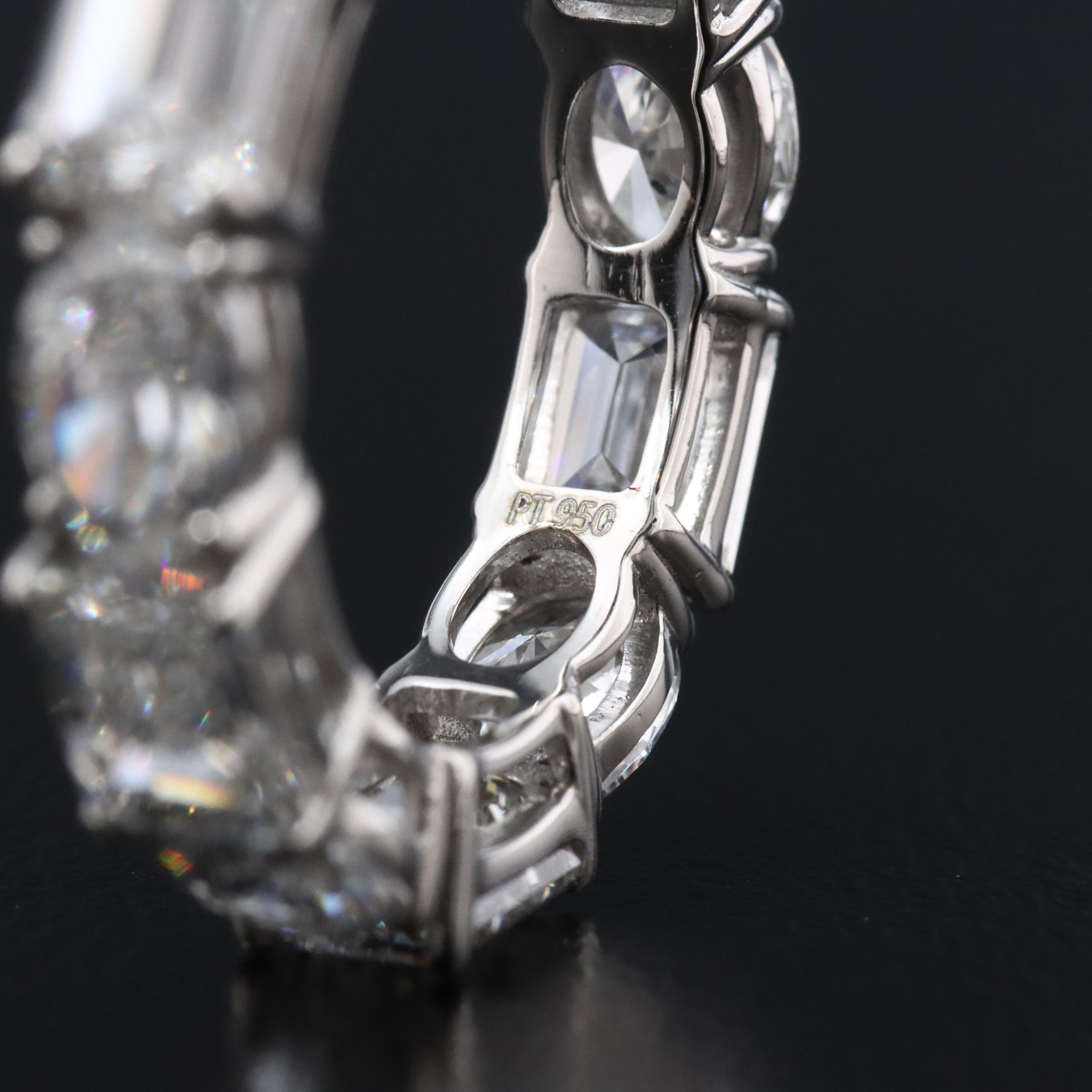 Platinum 7.48 CTW Lab Grown Diamond Eternity Band