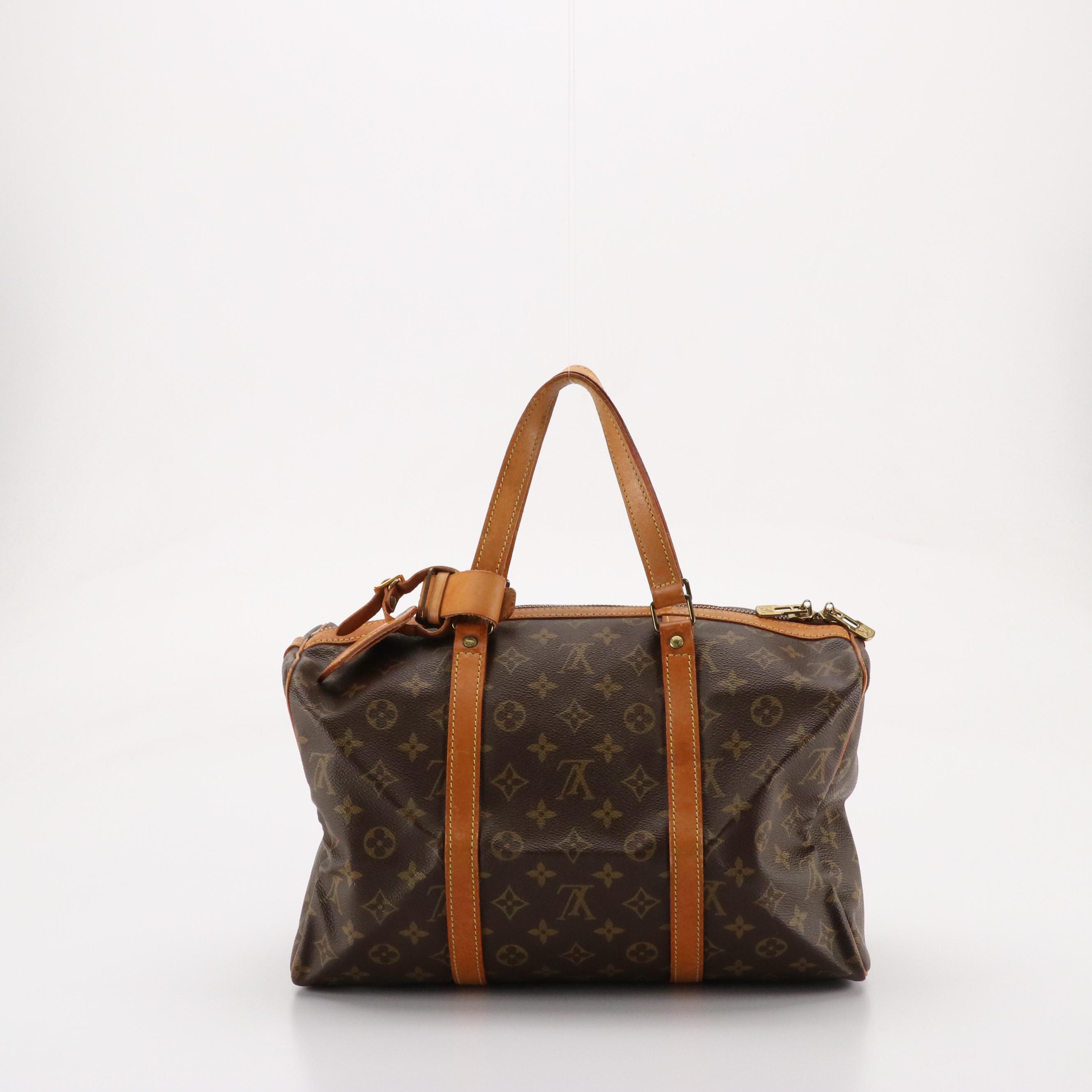 Louis Vuitton Sac Souple 35 in Monogram Canvas and Vachetta Leather