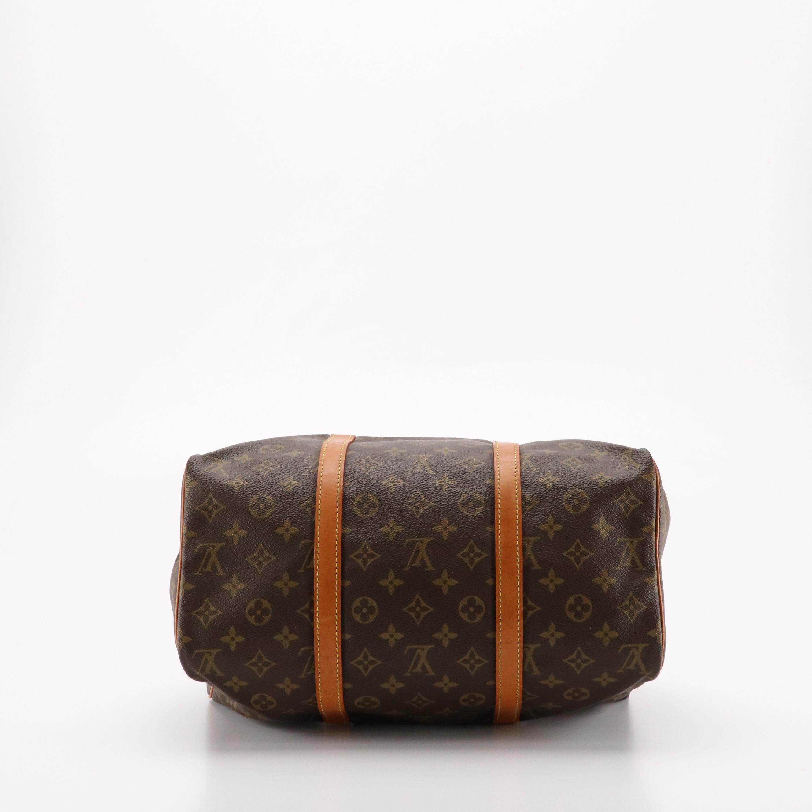 Louis Vuitton Sac Souple 35 in Monogram Canvas and Vachetta Leather