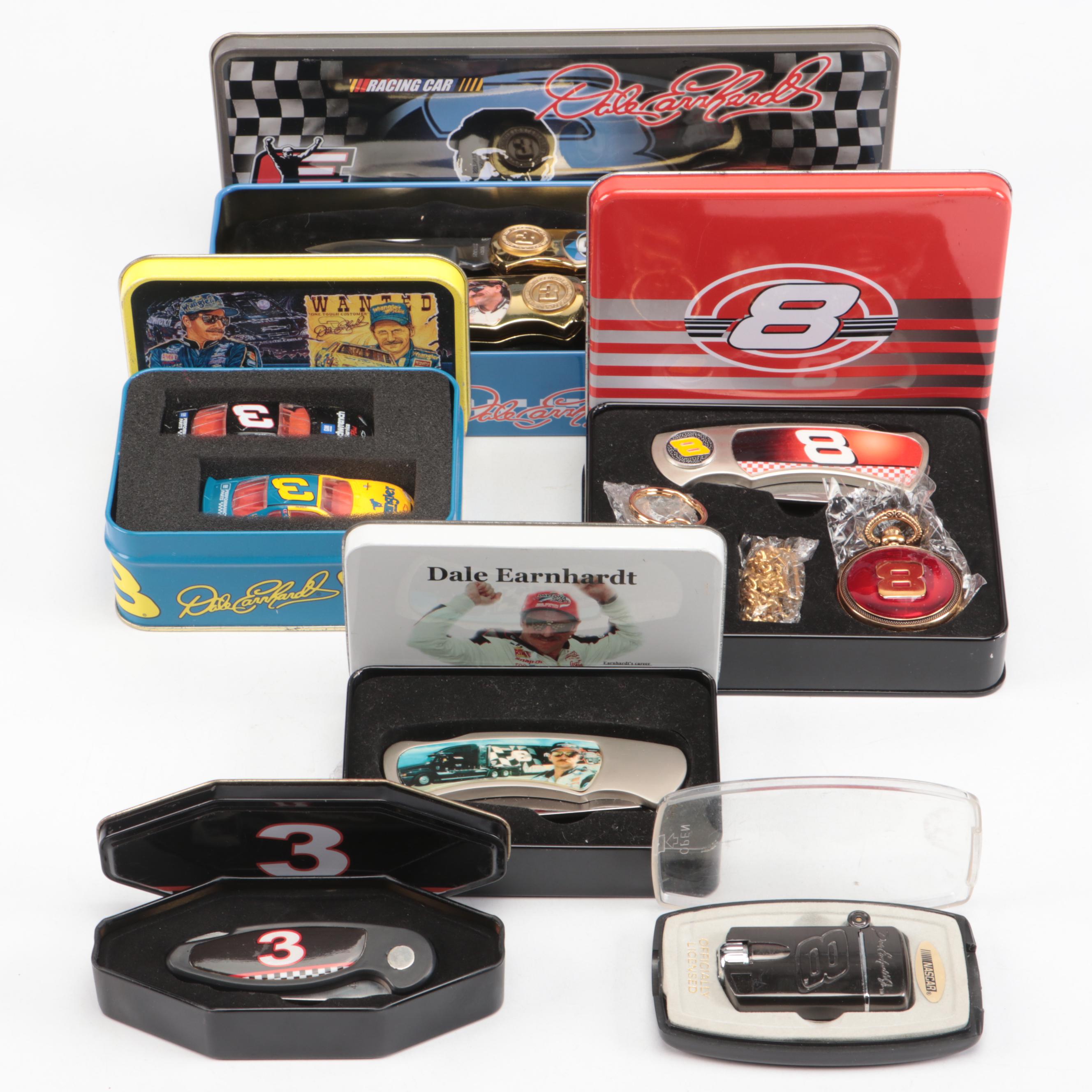 Dale Earnhardt Pocket Knives, Lighter, and More Memorabilia