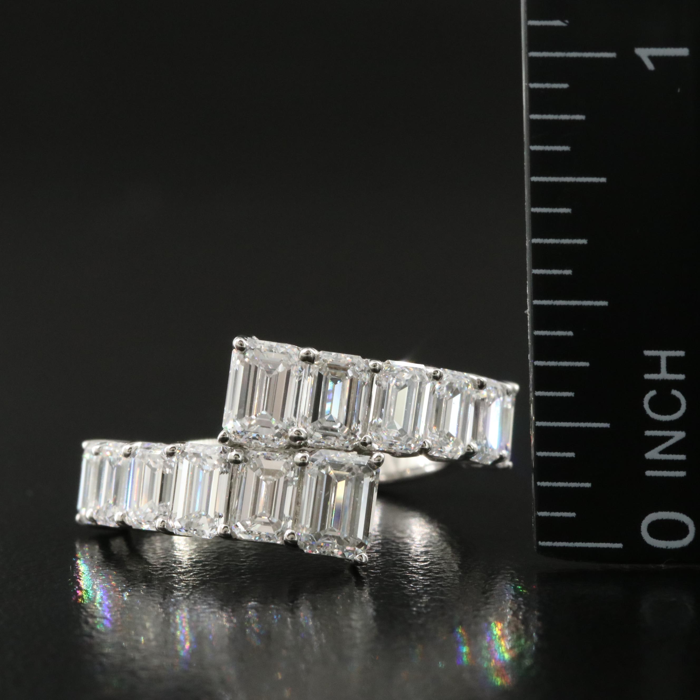 Platinum 4.04 CTW Lab Grown Diamond Ring