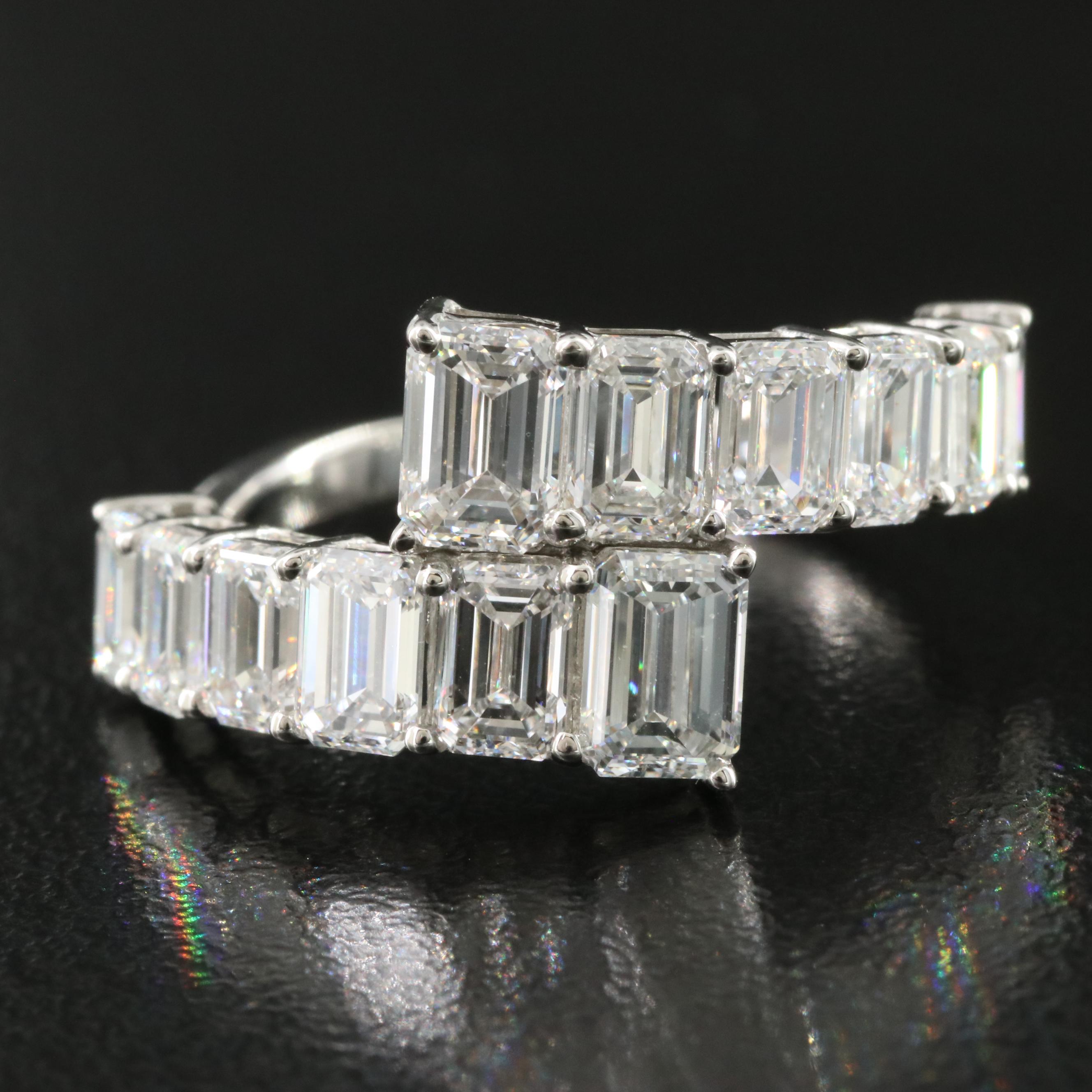 Platinum 4.04 CTW Lab Grown Diamond Ring