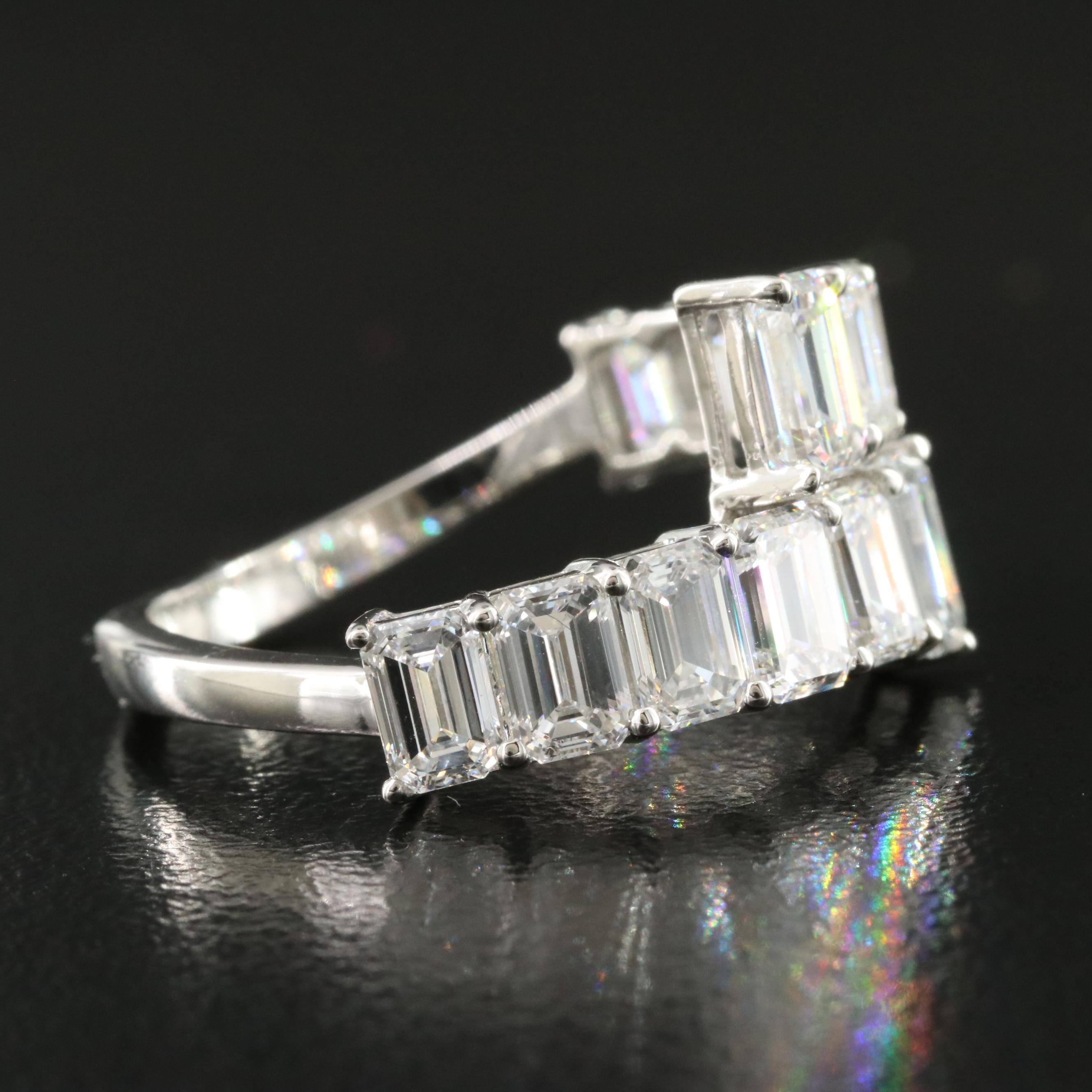 Platinum 4.04 CTW Lab Grown Diamond Ring