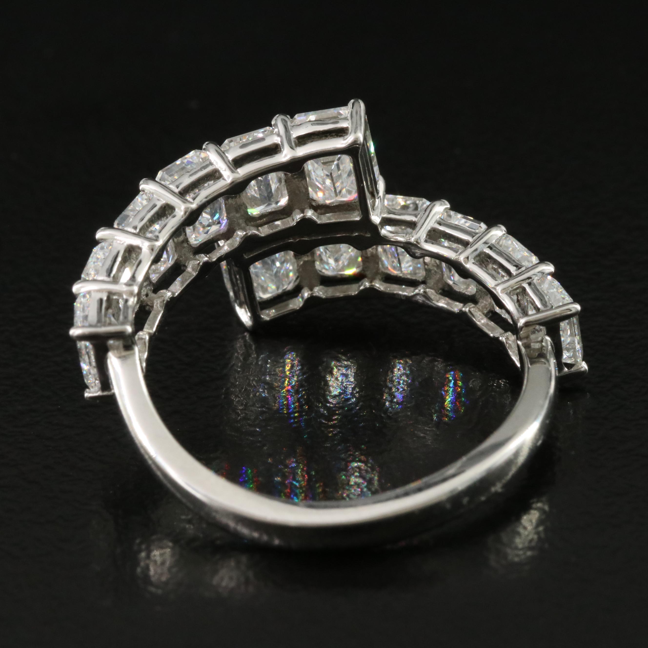 Platinum 4.04 CTW Lab Grown Diamond Ring