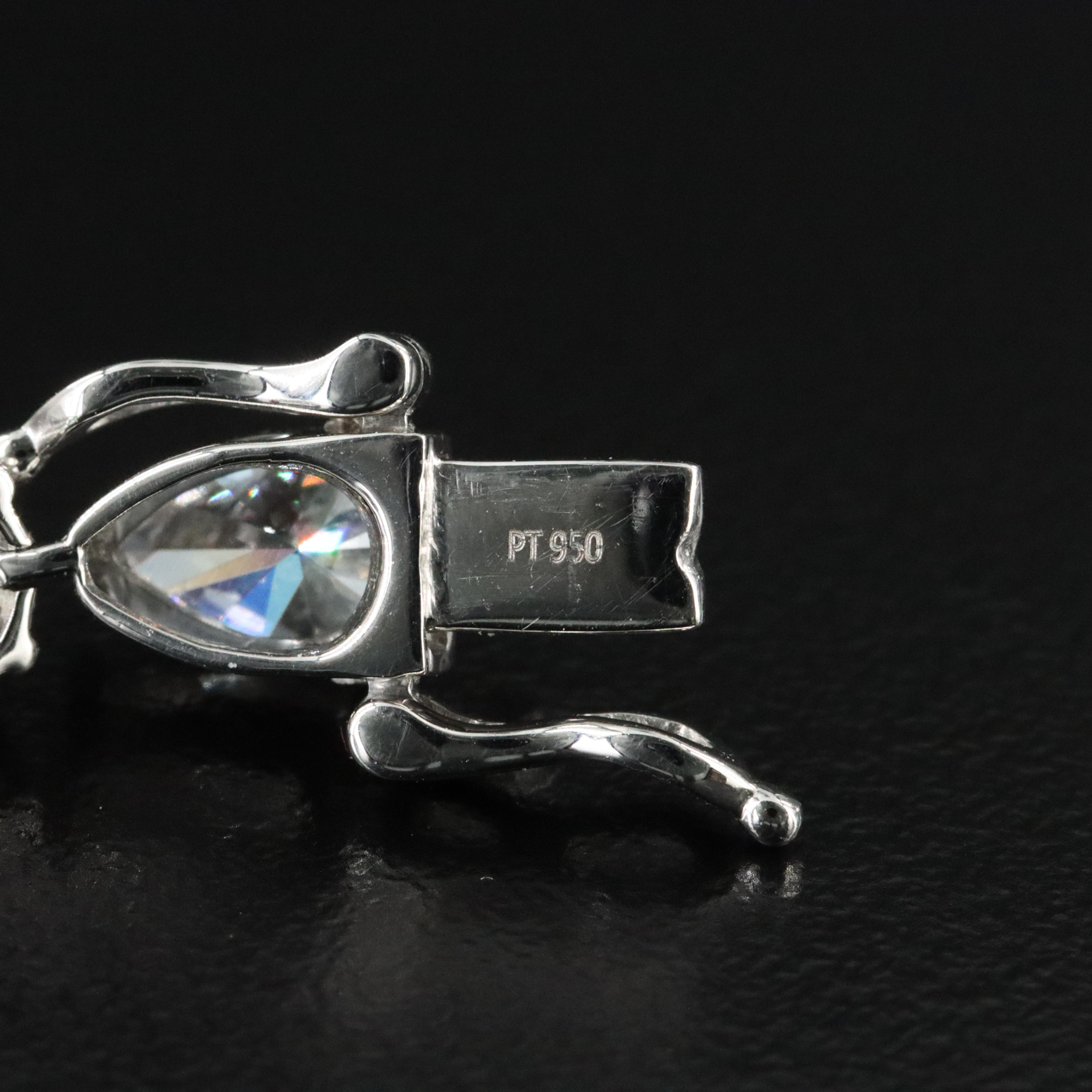 Platinum 18.29 CTW Lab Grown Diamond Line Bracelet