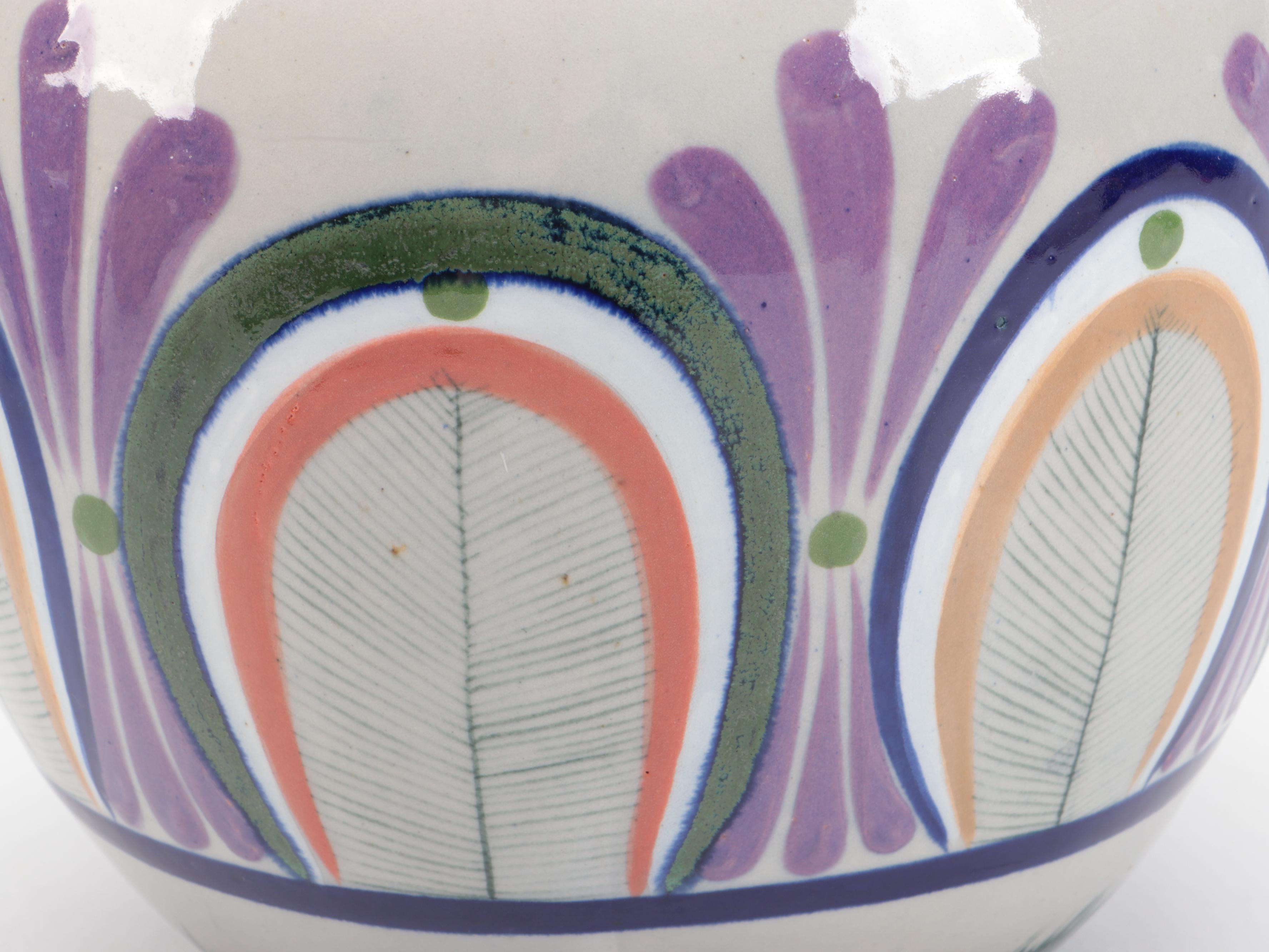 Erandi Tonala Ceramic Planter with Homer Laughlin and Other Ceramic Ewers