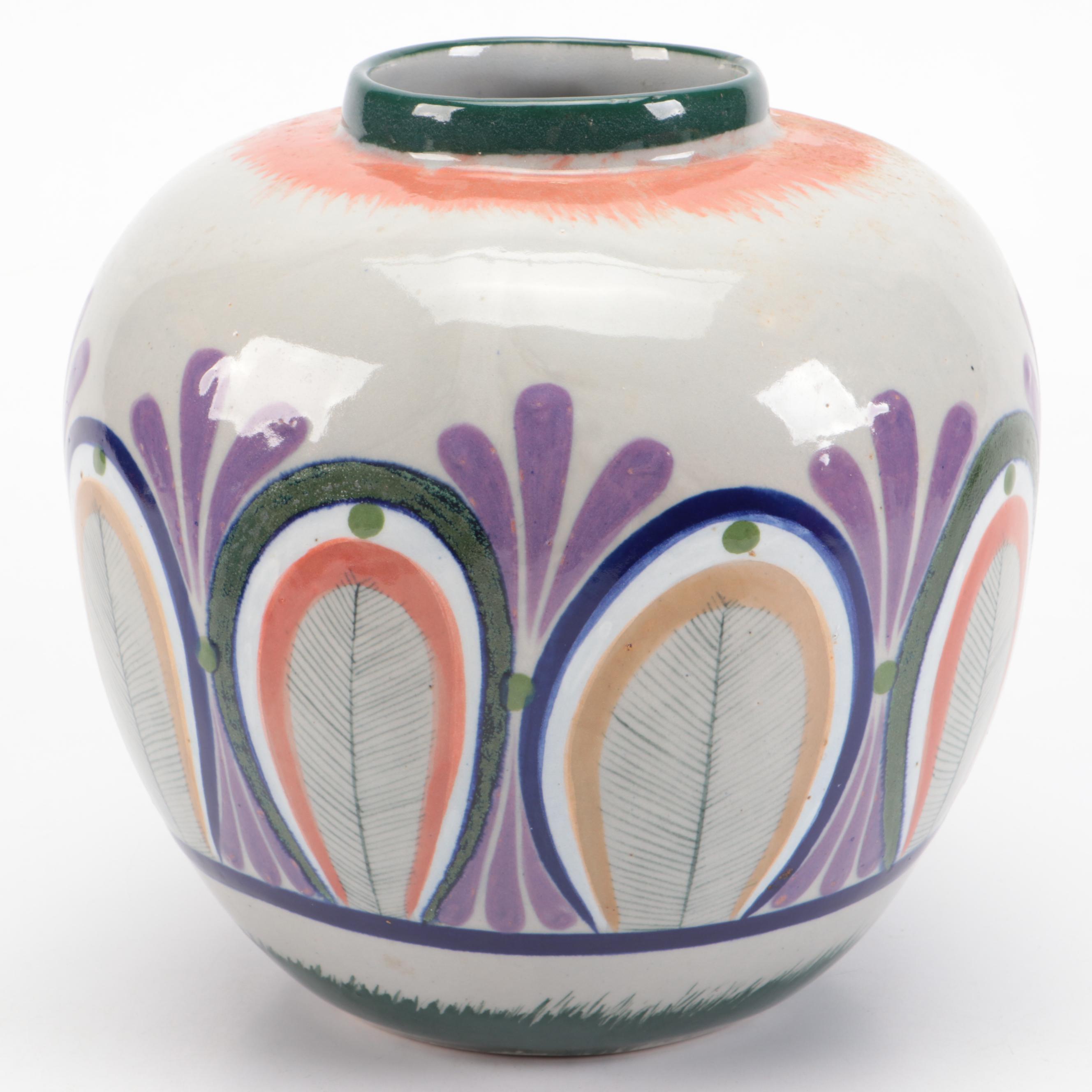 Erandi Tonala Ceramic Planter with Homer Laughlin and Other Ceramic Ewers