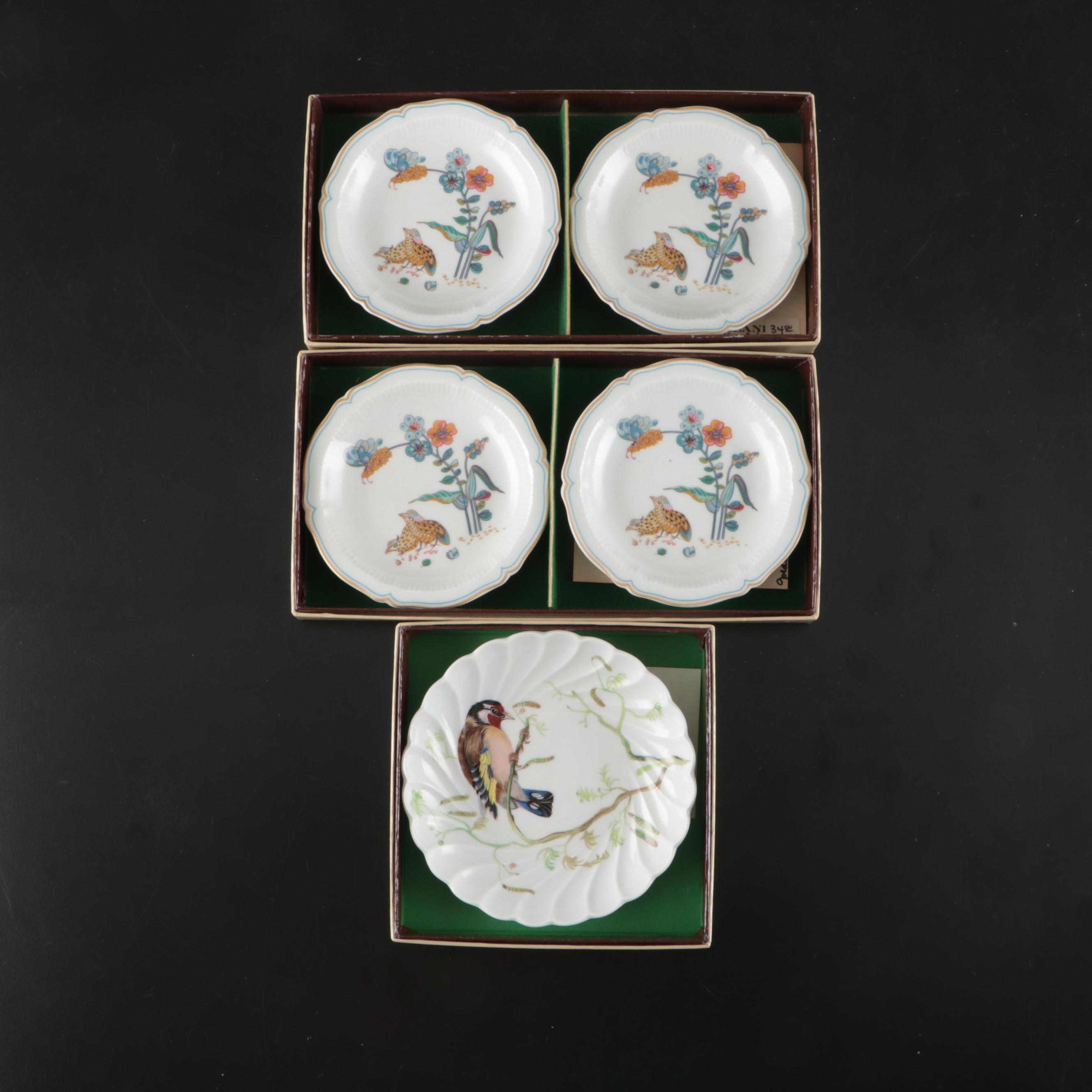 Haviland Limoges Porcelain Bird and Quail Trinket Dishes