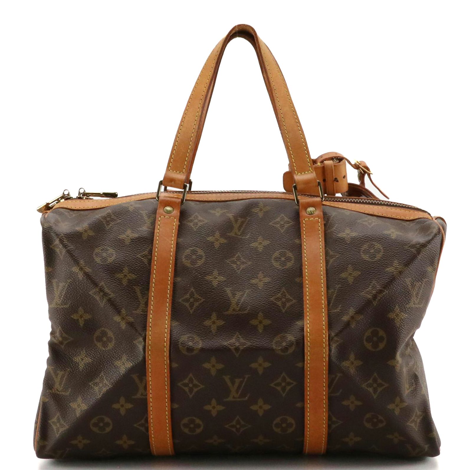 Louis Vuitton Sac Souple 35 in Monogram Canvas and Vachetta Leather