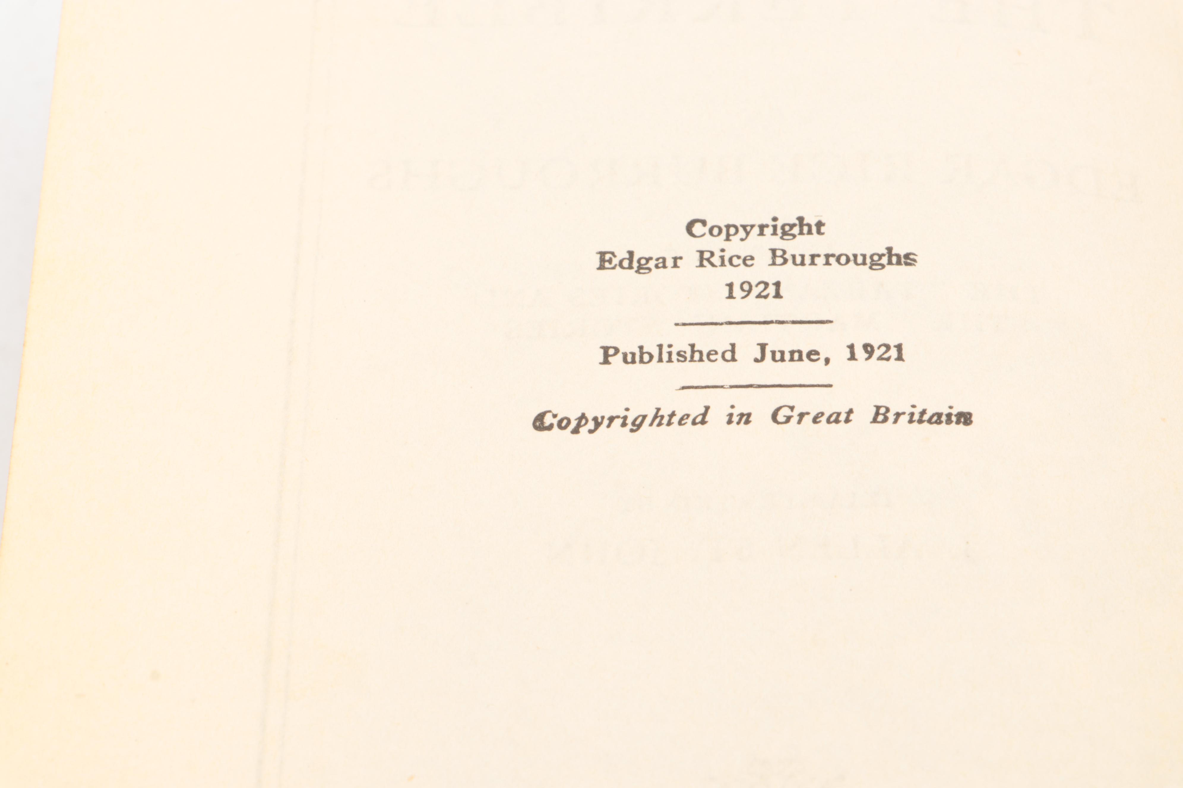 "Tarzan the Terrible" and "The Cave Girl" by Edgar Rice Burroughs, 1920s