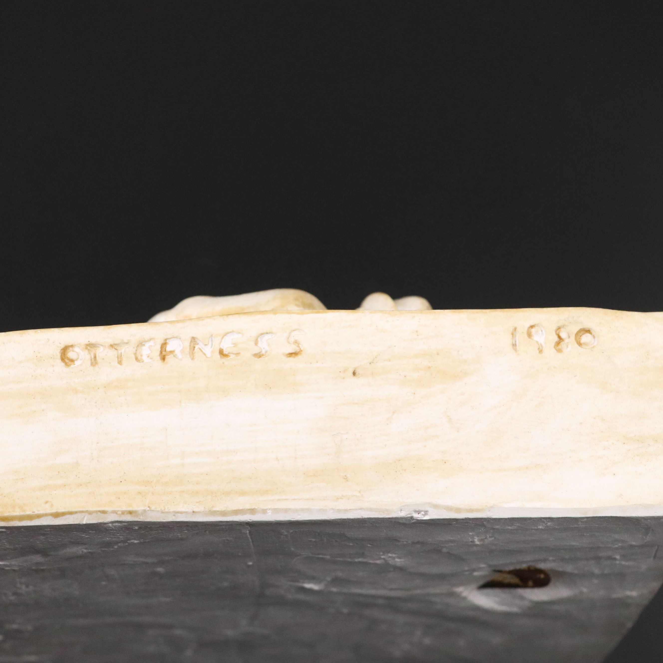 Crystal Skull Votive Holder with Tom Otterness "Commemorative" Cast Wall Art