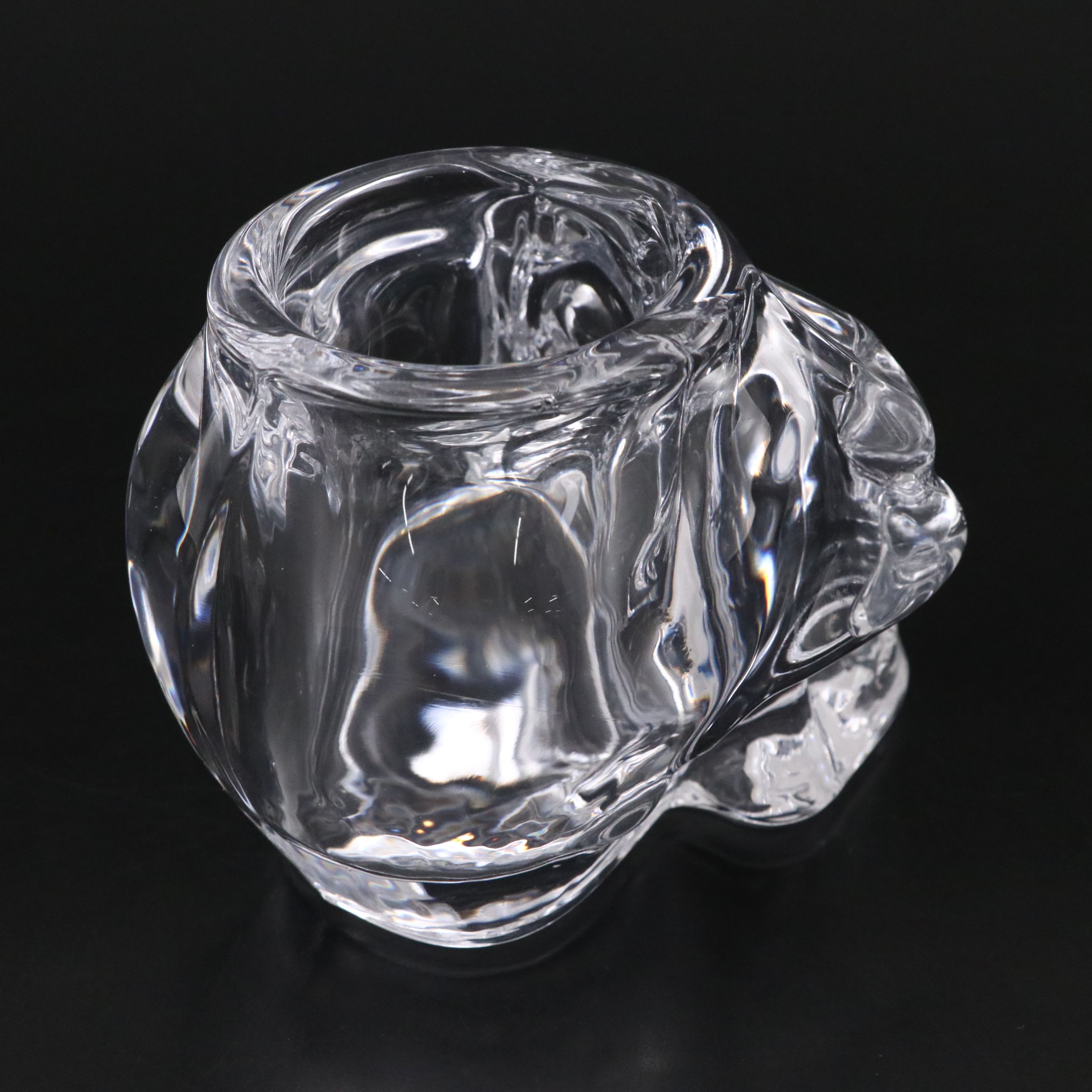 Crystal Skull Votive Holder with Tom Otterness "Commemorative" Cast Wall Art