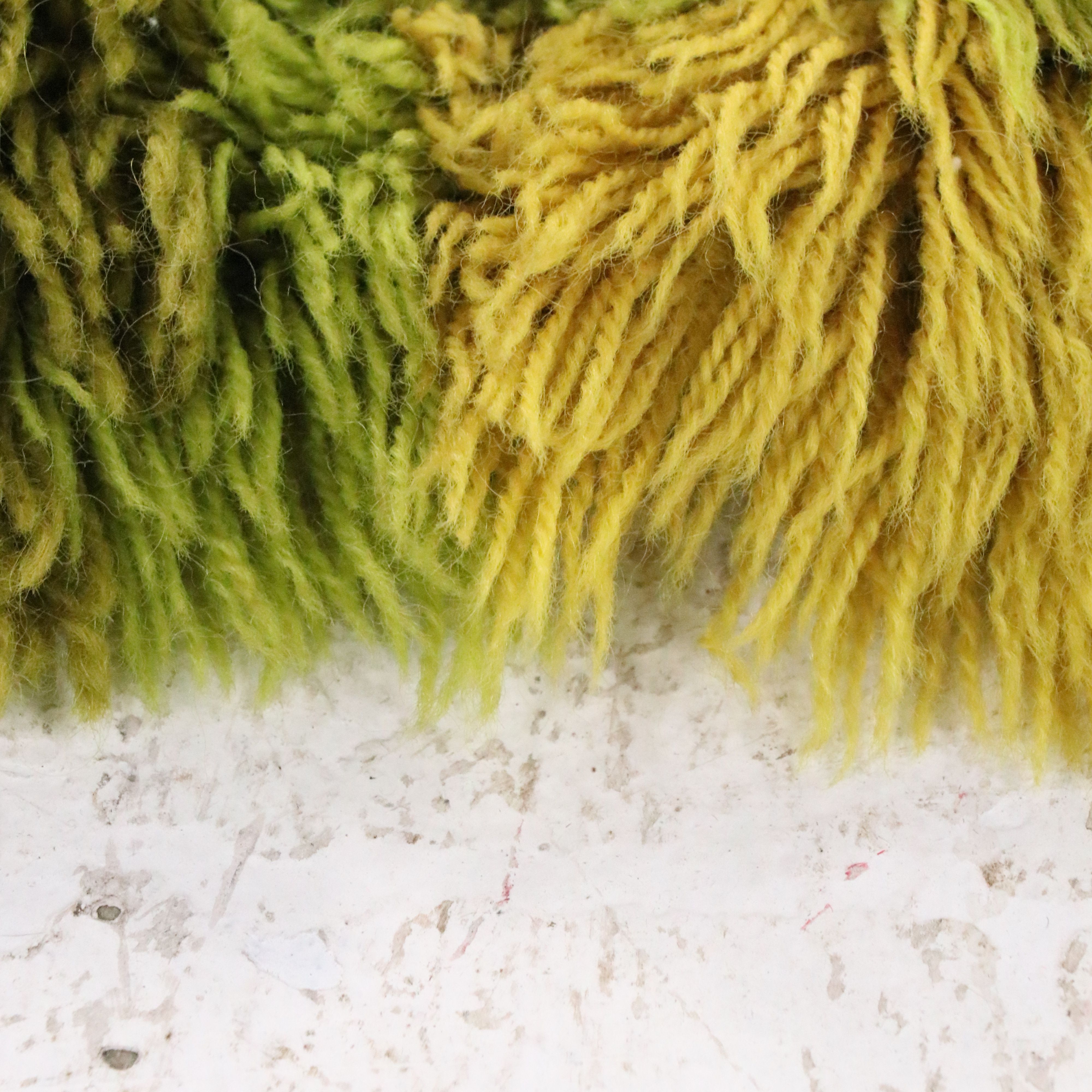 2'8 x 4'11 Hand-Knotted Danish Modern Shag Accent Rug