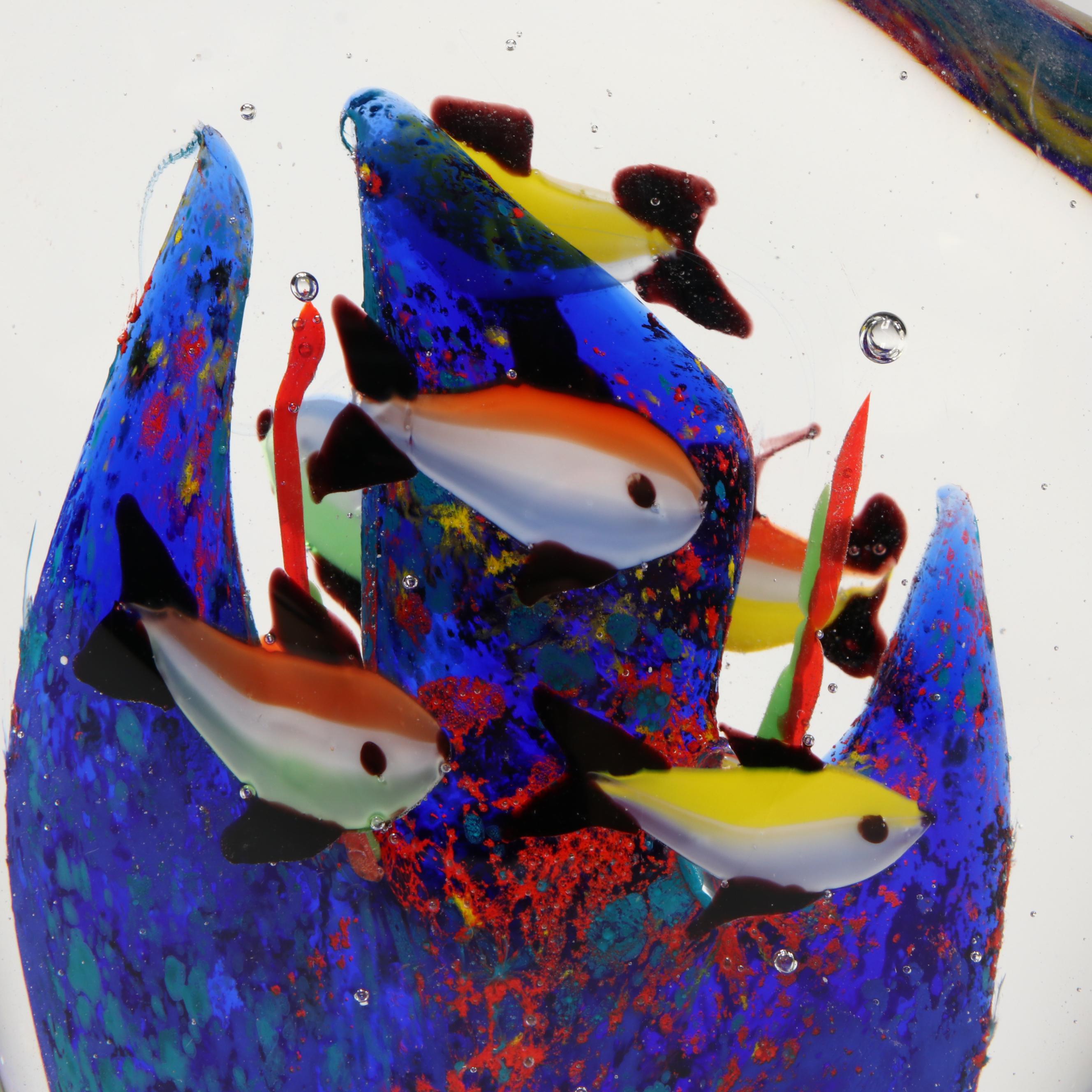 Italian Murano Style Art Glass Aquarium Fish