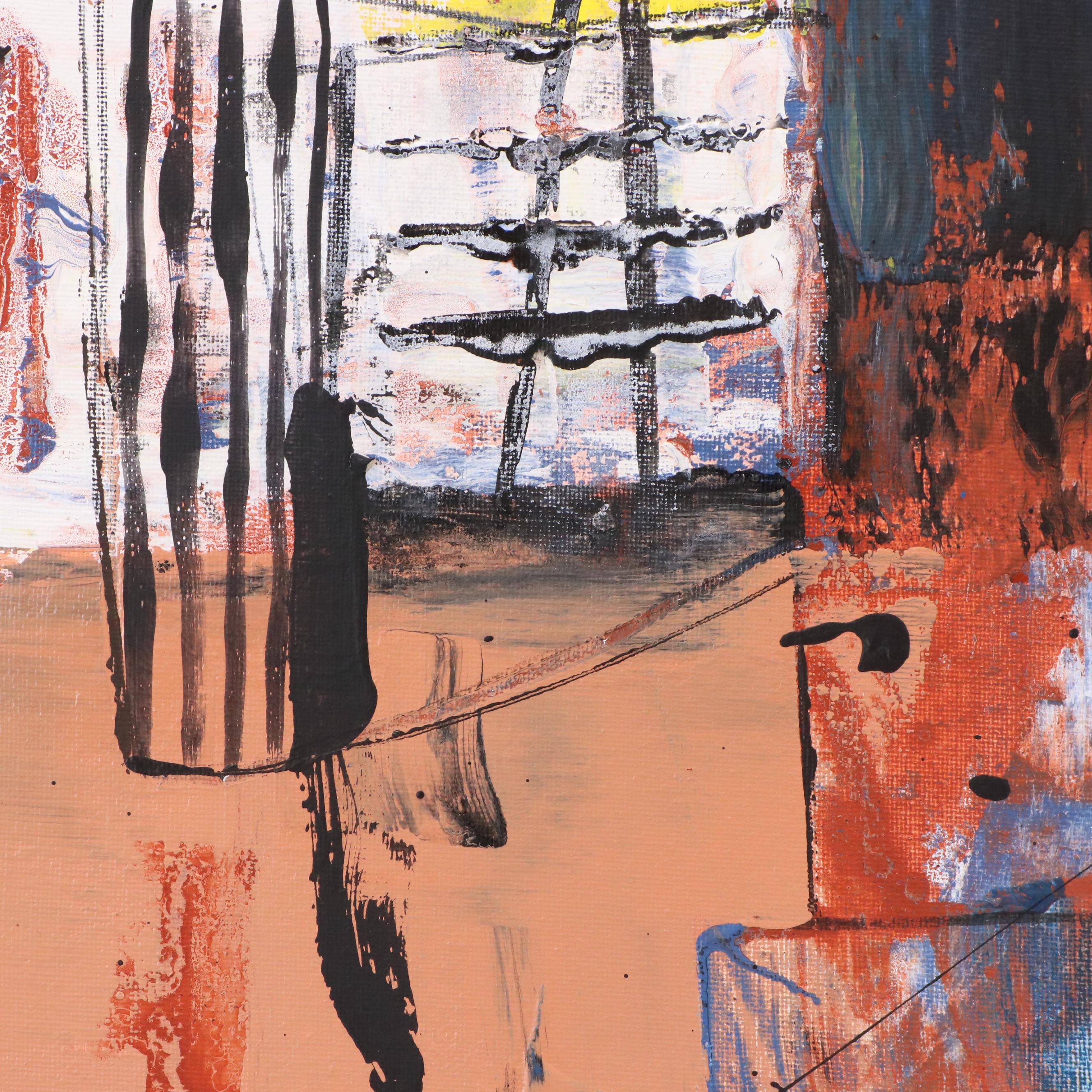 Michel Blázquez Acrylic Painting "Untitled," 2025