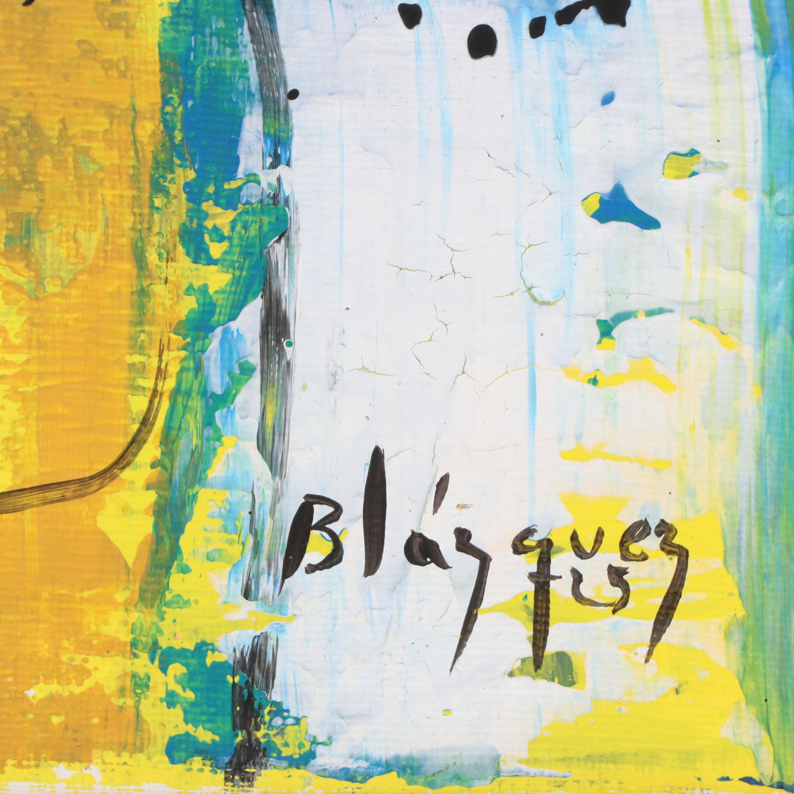 Michel Blázquez Acrylic Painting "Untitled," 2025