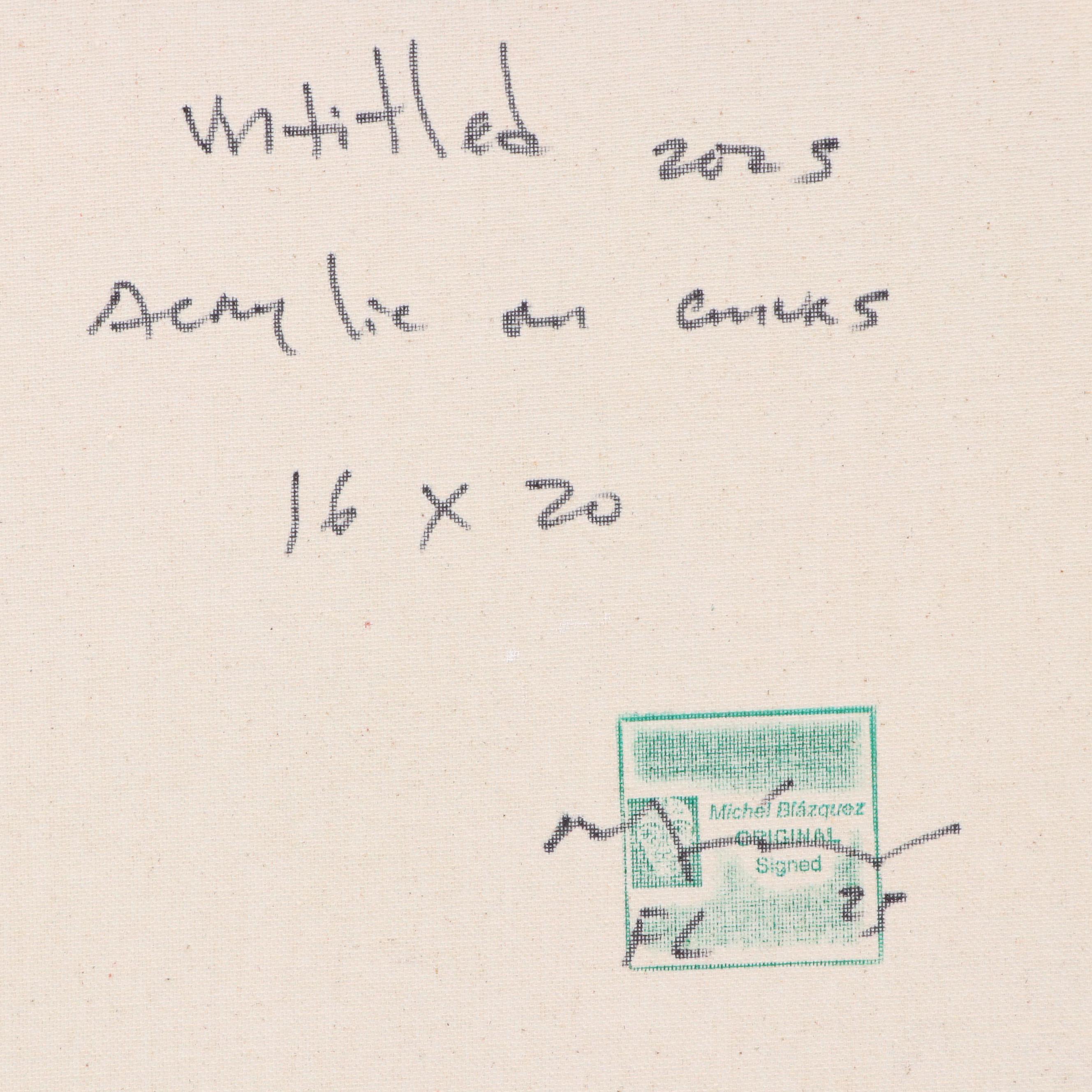 Michel Blázquez Acrylic Painting "Untitled," 2025