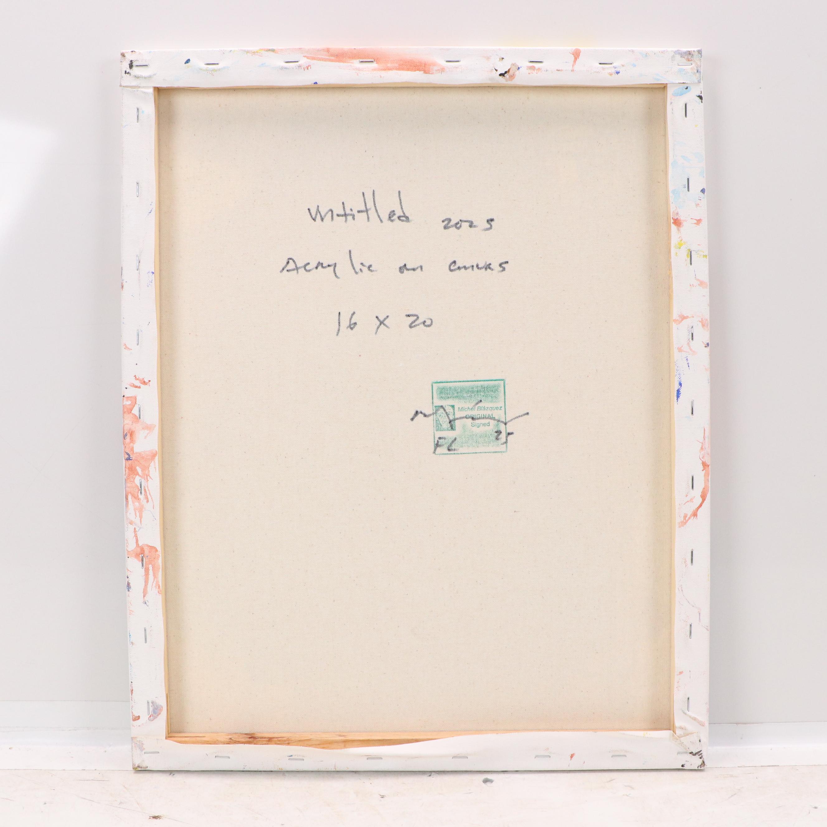 Michel Blázquez Acrylic Painting "Untitled," 2025