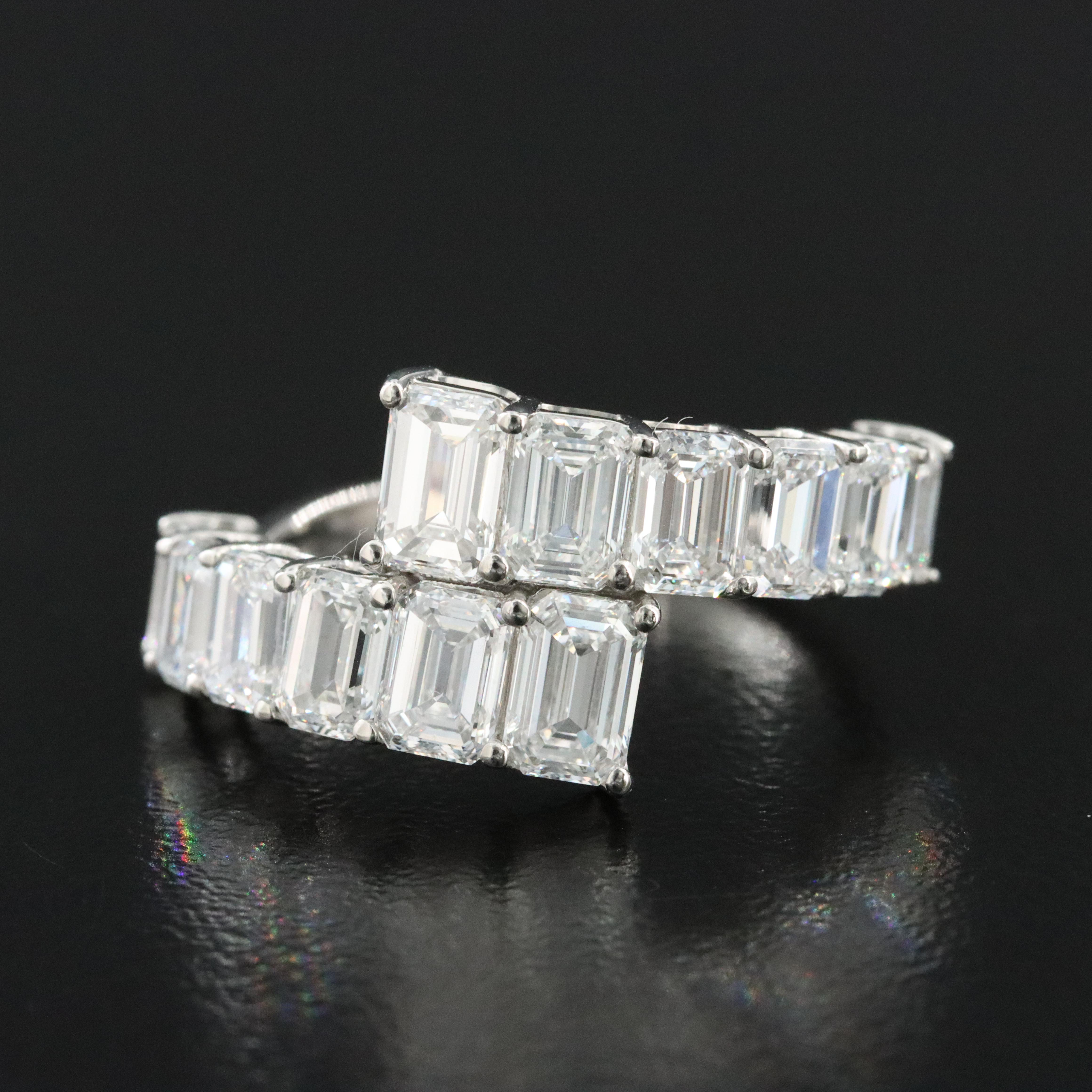 Platinum 4.01 CTW Lab Grown Diamond Ring