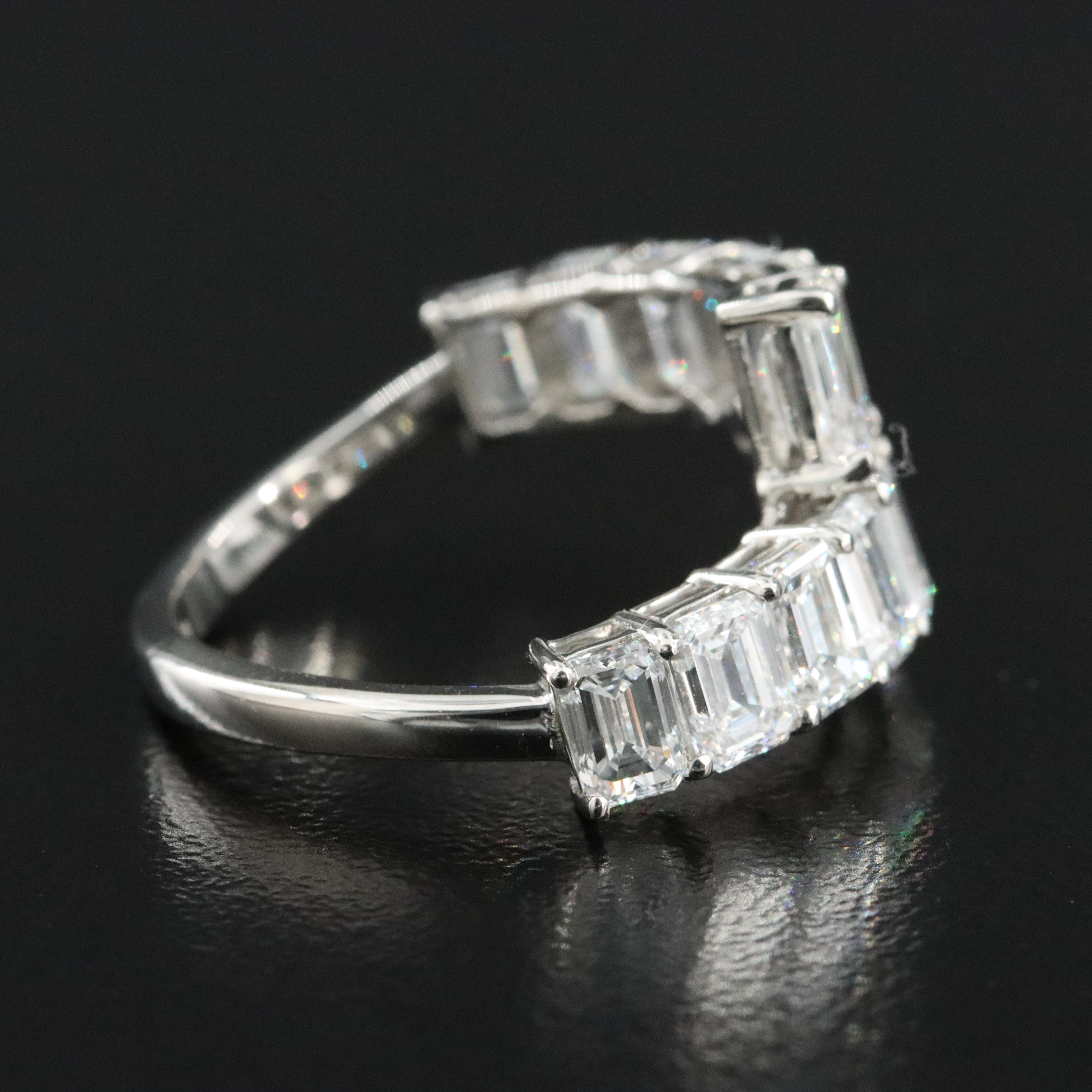 Platinum 4.01 CTW Lab Grown Diamond Ring