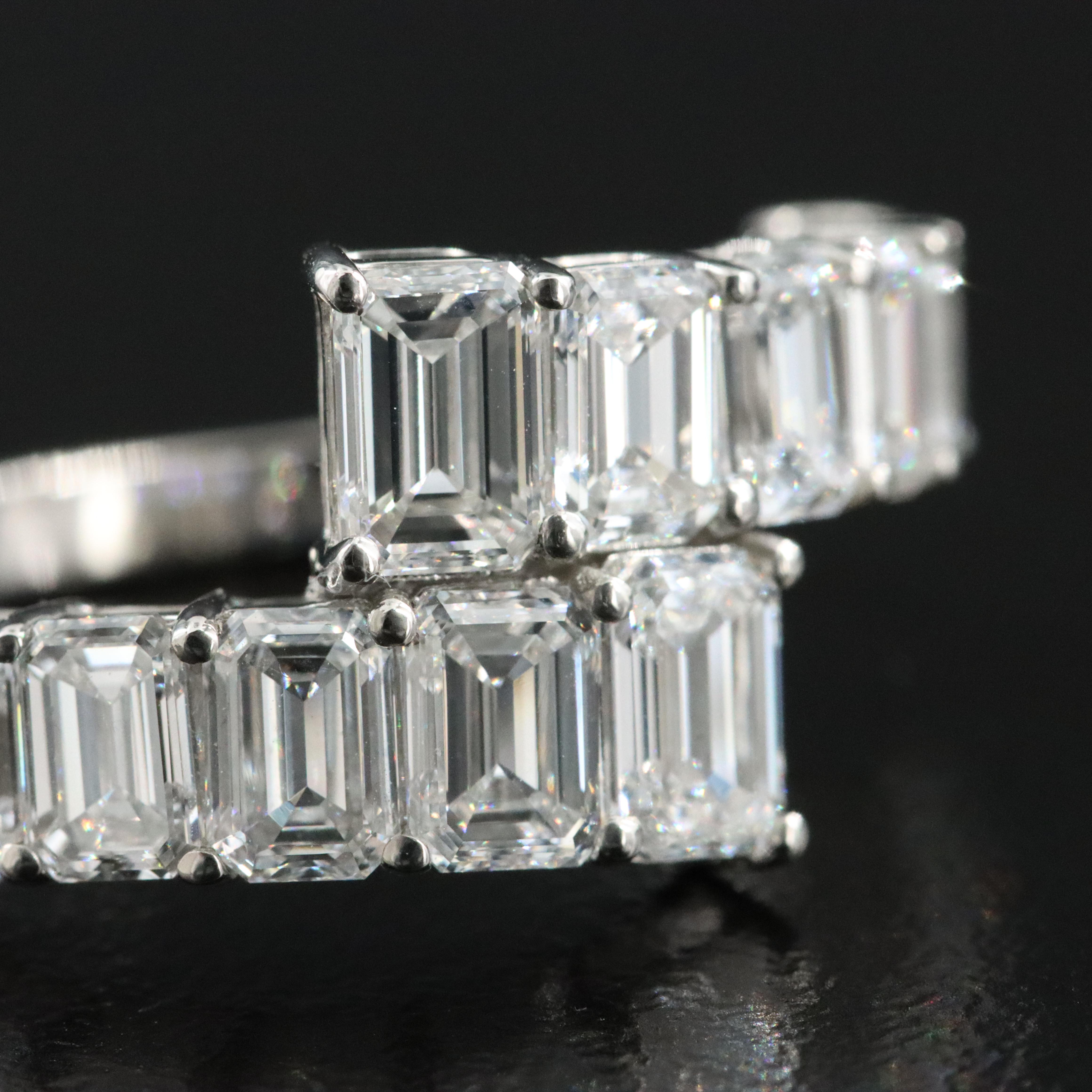 Platinum 4.01 CTW Lab Grown Diamond Ring