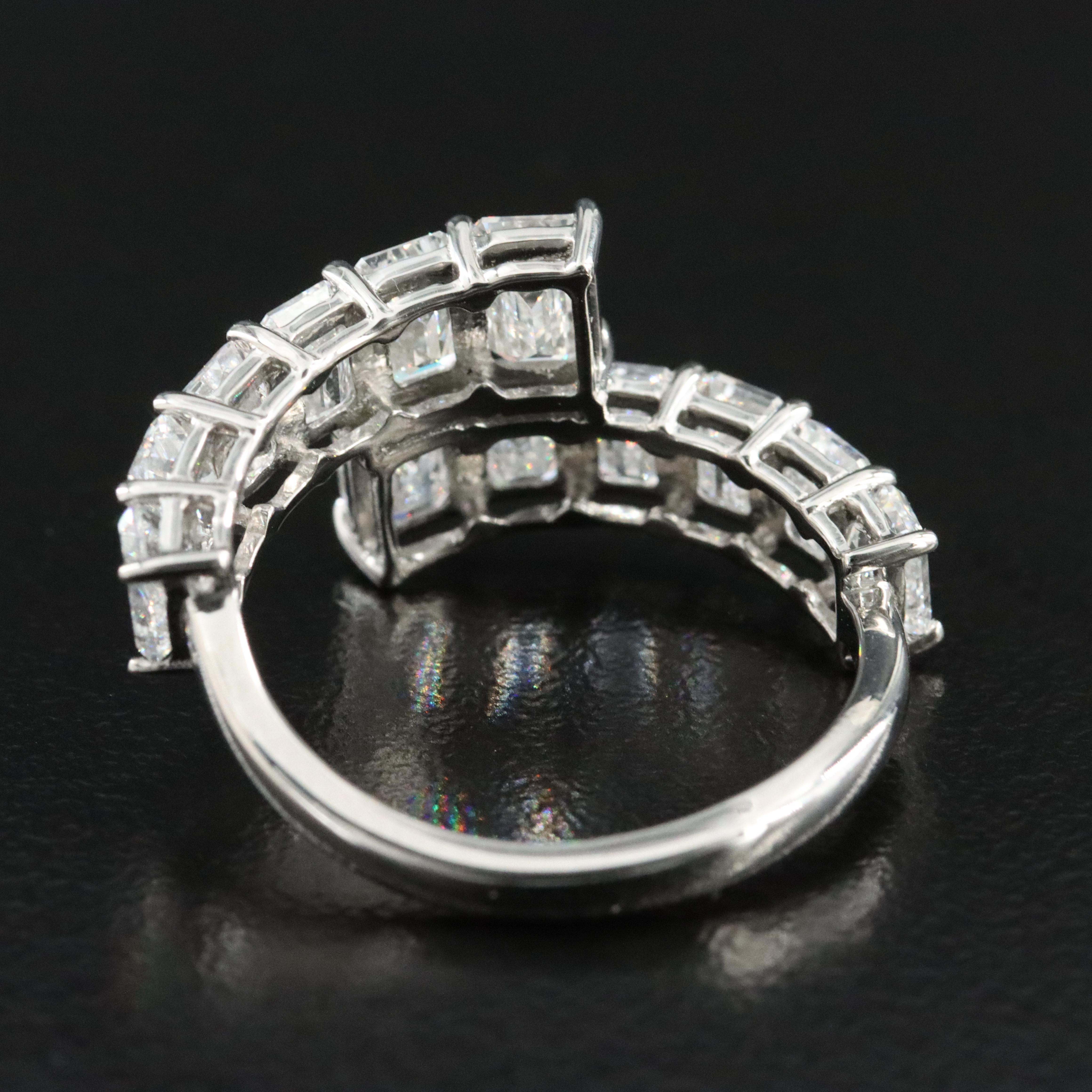 Platinum 4.01 CTW Lab Grown Diamond Ring