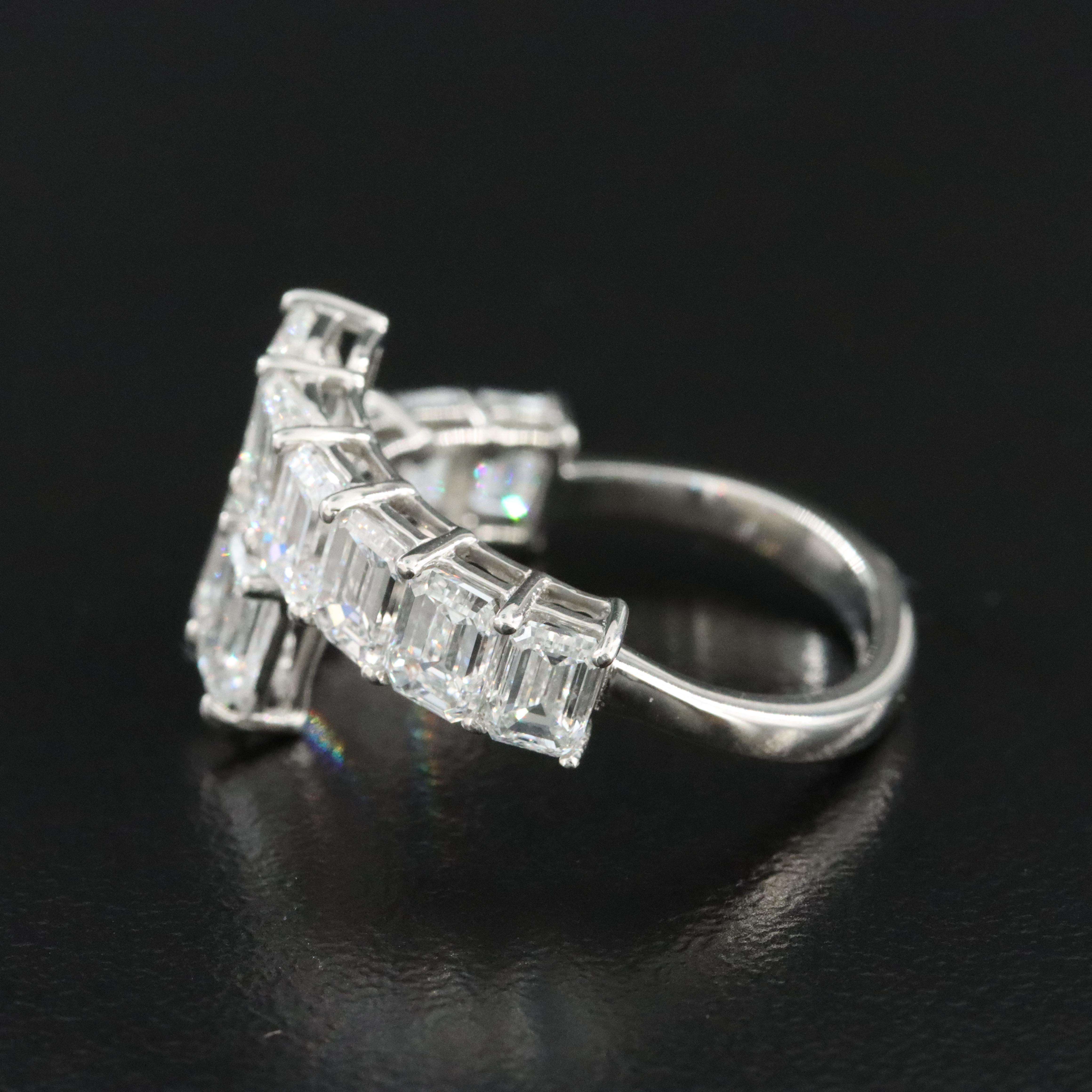 Platinum 4.01 CTW Lab Grown Diamond Ring